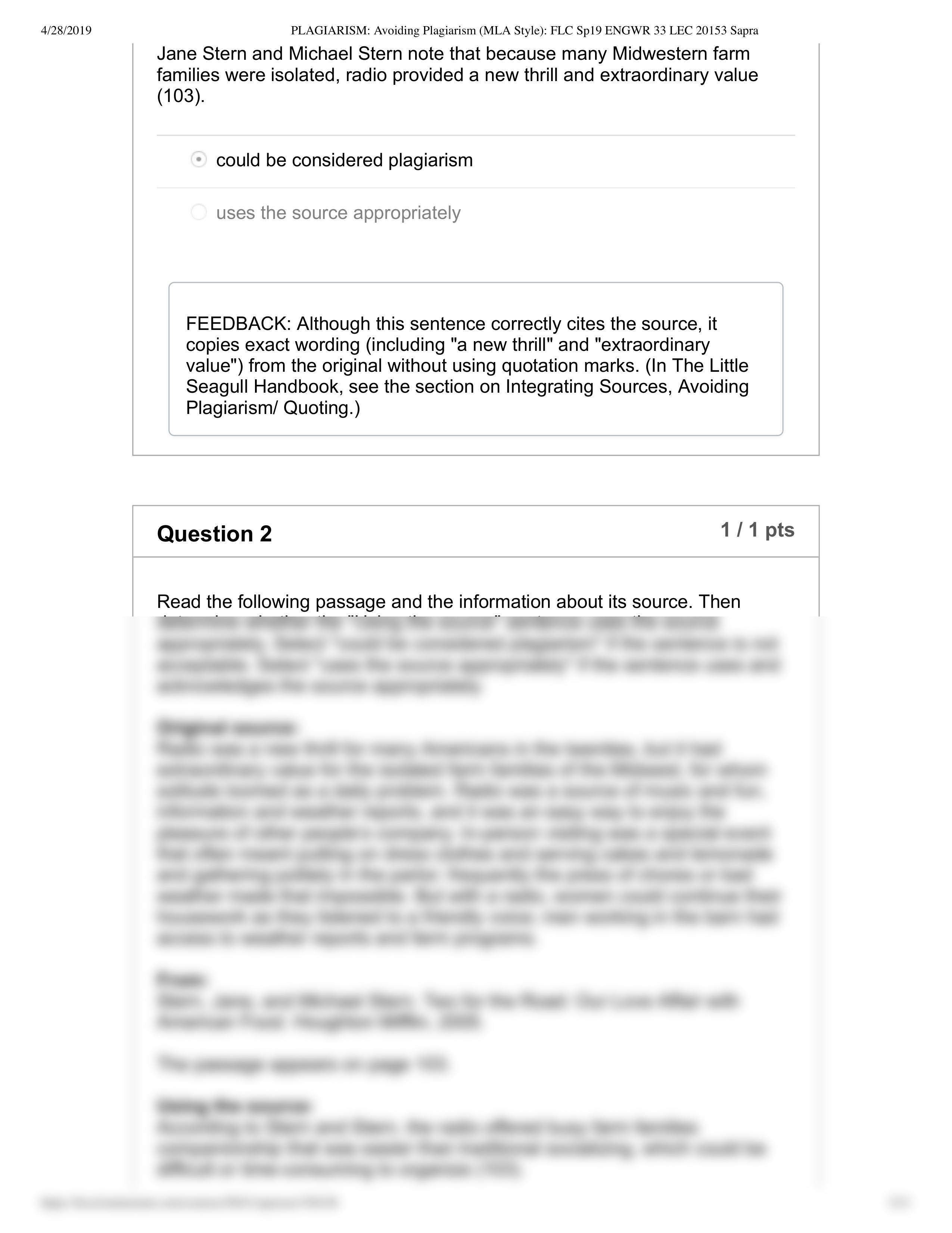 PLAGIARISM_ Avoiding Plagiarism (MLA Style)_ FLC Sp19 ENGWR 33 LEC 20153 Sapra.pdf_dfbcv3nh988_page2