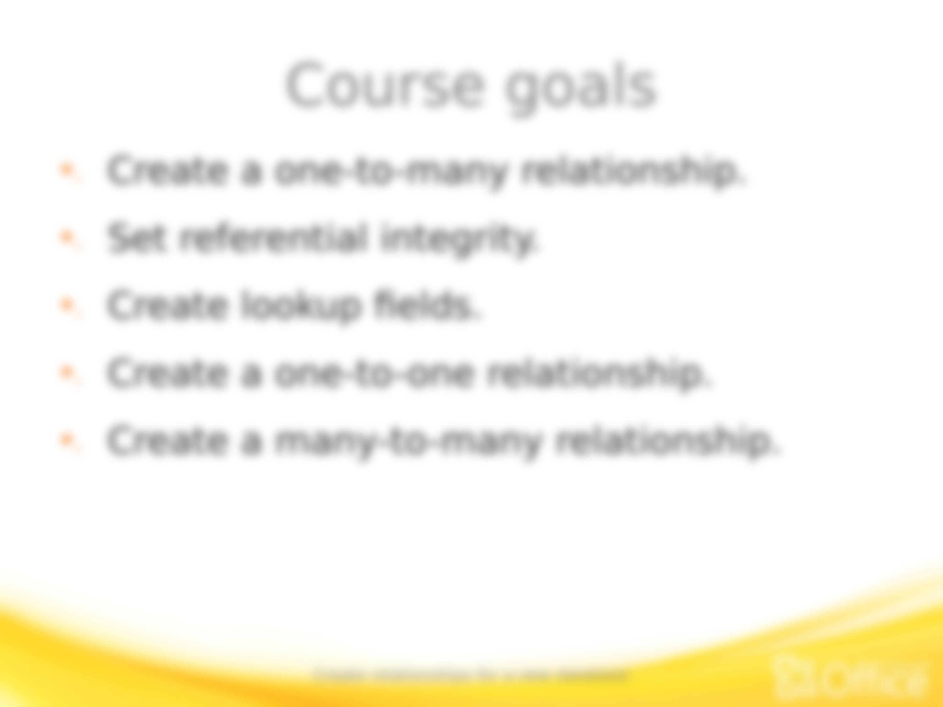 Training Presentation - Create relationships for a new database_dfgwys404l3_page5