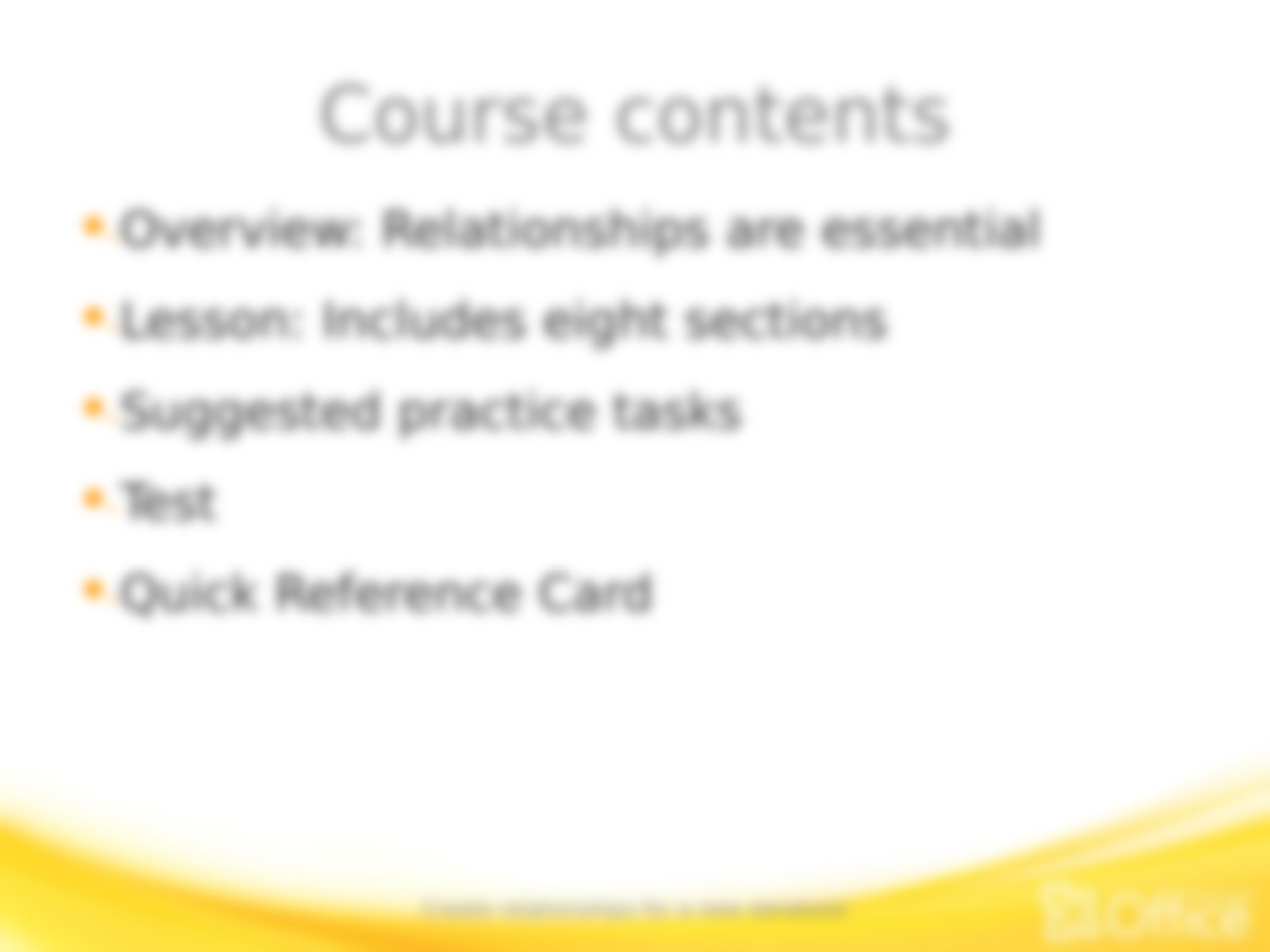 Training Presentation - Create relationships for a new database_dfgwys404l3_page3