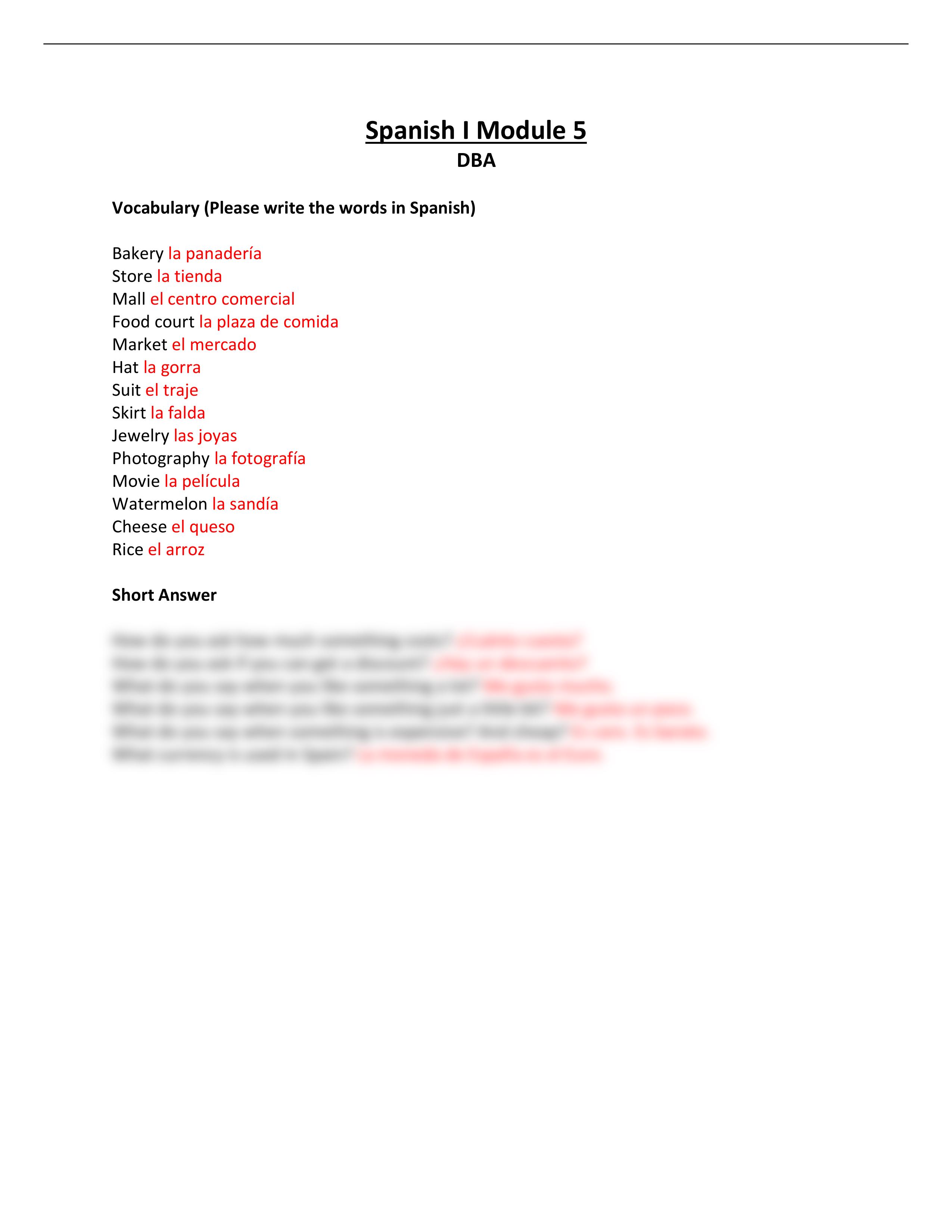 Spanish I Module 5 DBA (1).pdf_dfzhdu5f0hb_page1