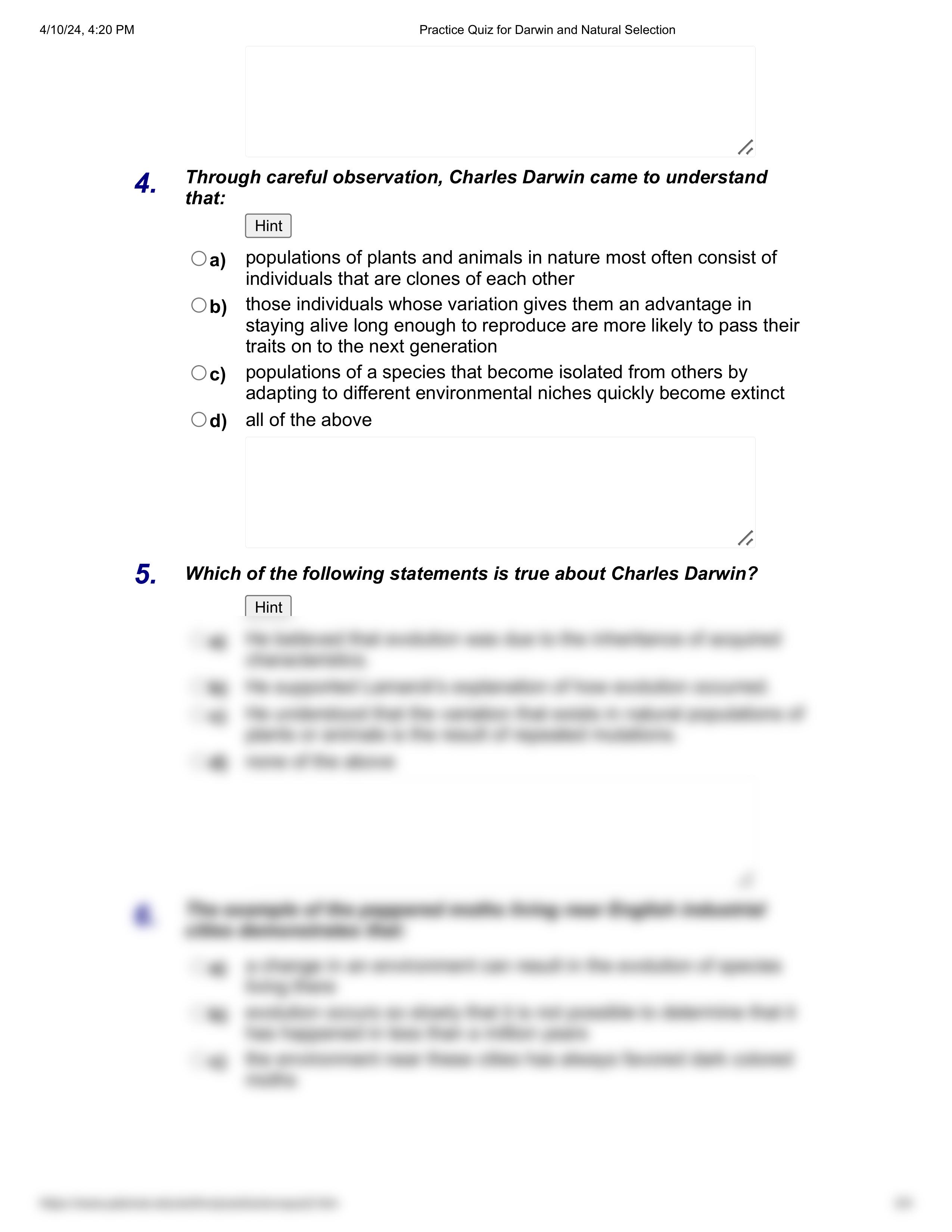 10_Practice Quiz for Darwin and Natural Selection.pdf_dgayy8afdxp_page2