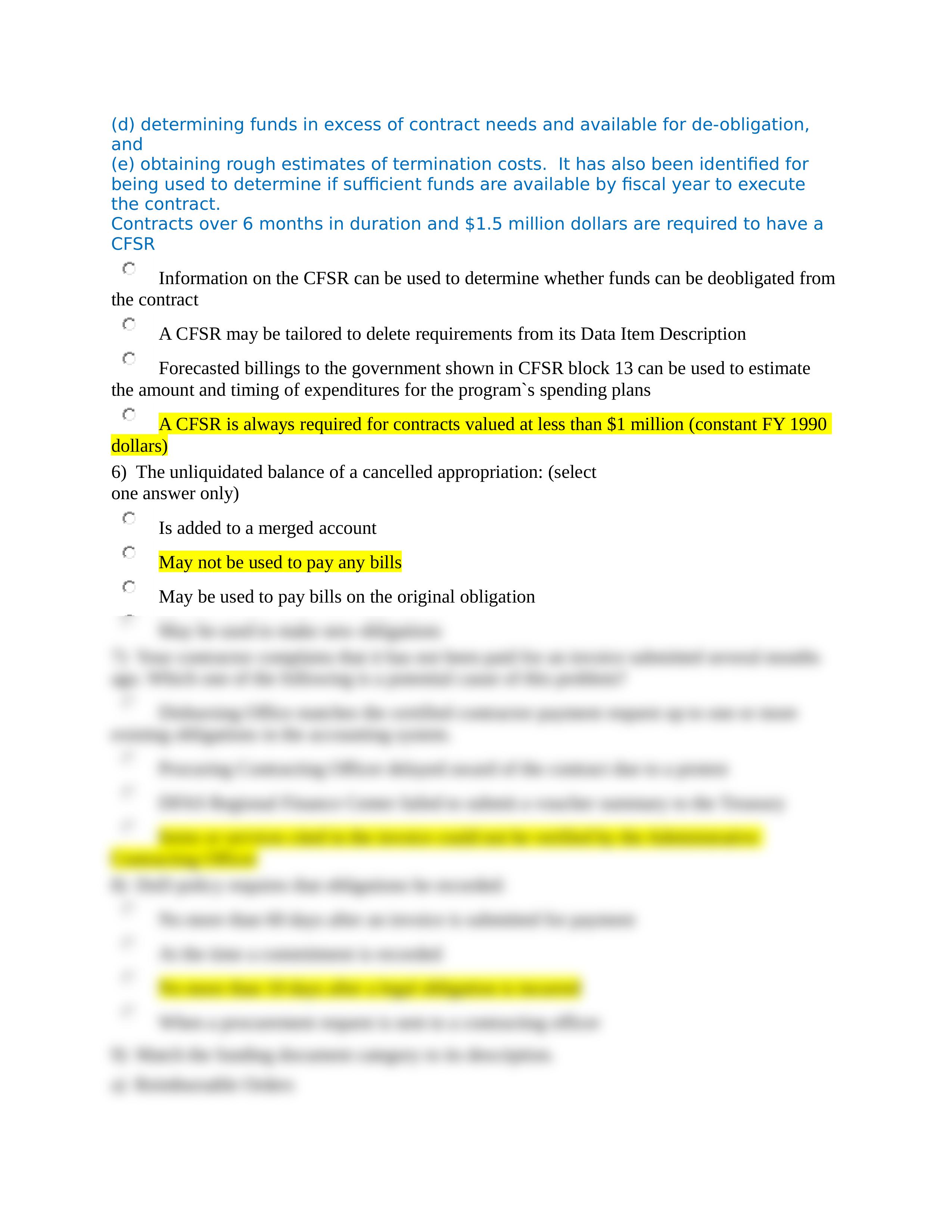 BCF 110 EXAM 9 Questions - EXECUTION_Apportionment, Documentation, and Fiscal Law  1st Attempt.doc_dh2ww51zmi1_page2