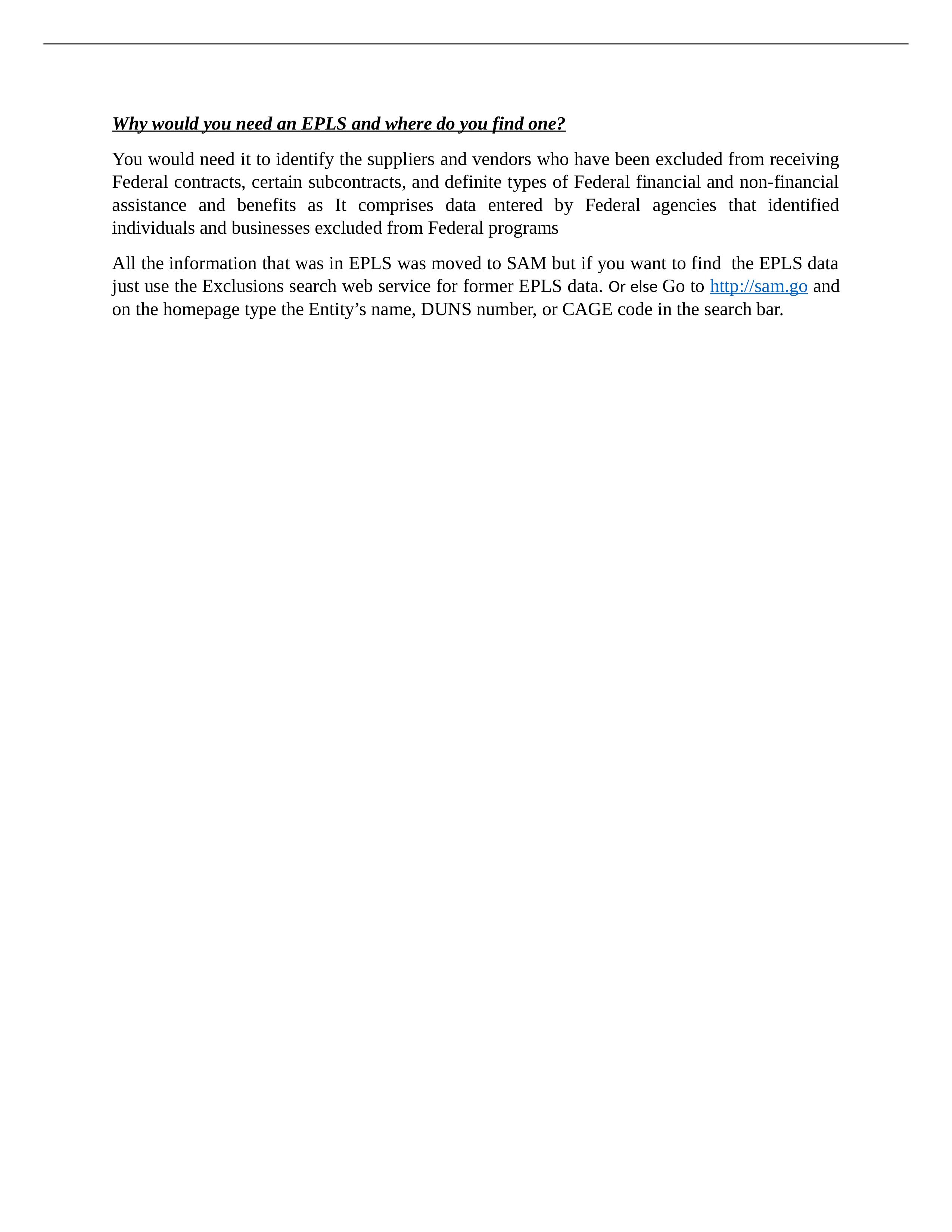 Why would you need an EPLS and where do you find one.docx_dh7cdifccls_page1