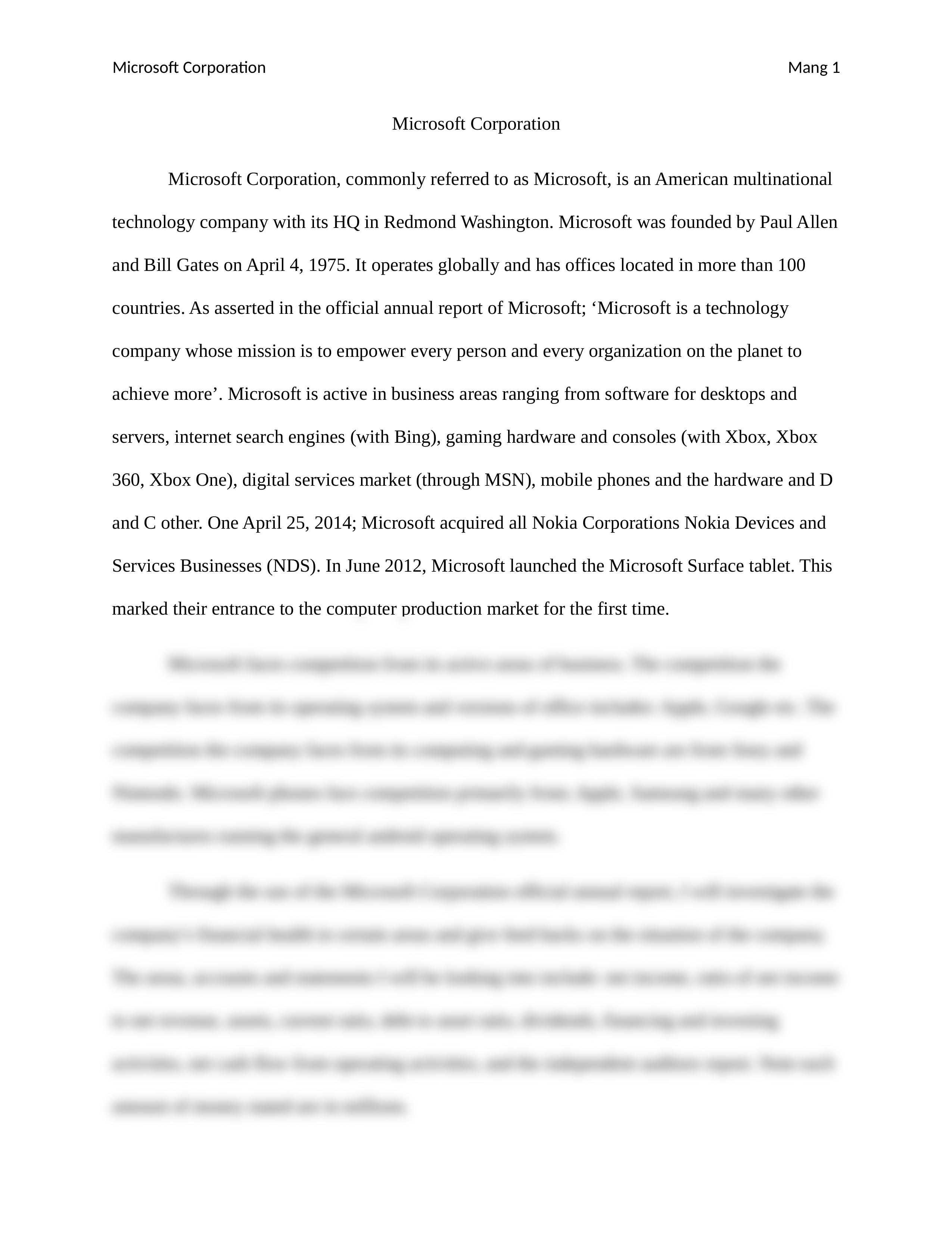 Microsoft Corporation annual report assignment_dhddftc54w2_page2