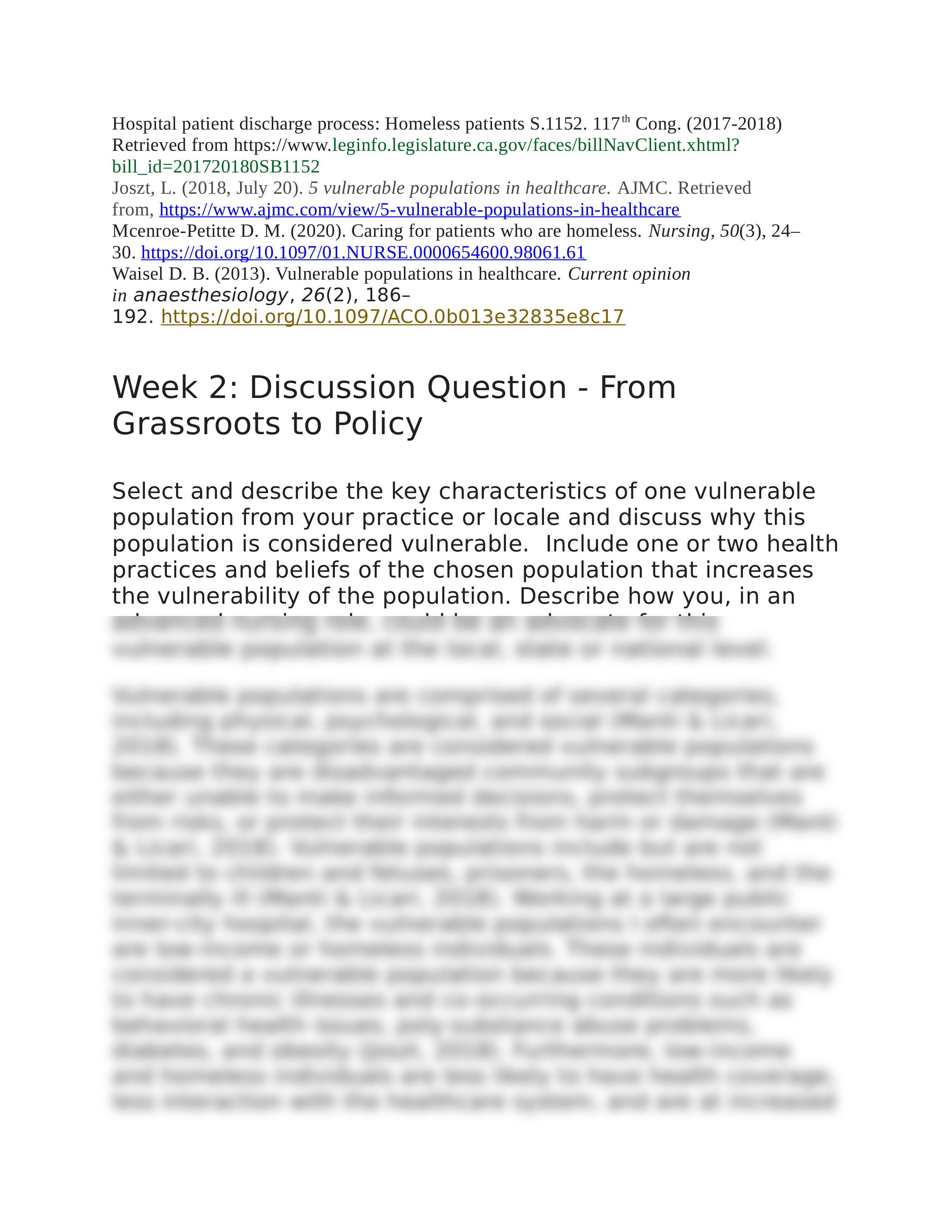 Week 2 Discussion Question - From Grassroots to Policy.docx_difw5rcjmpm_page2