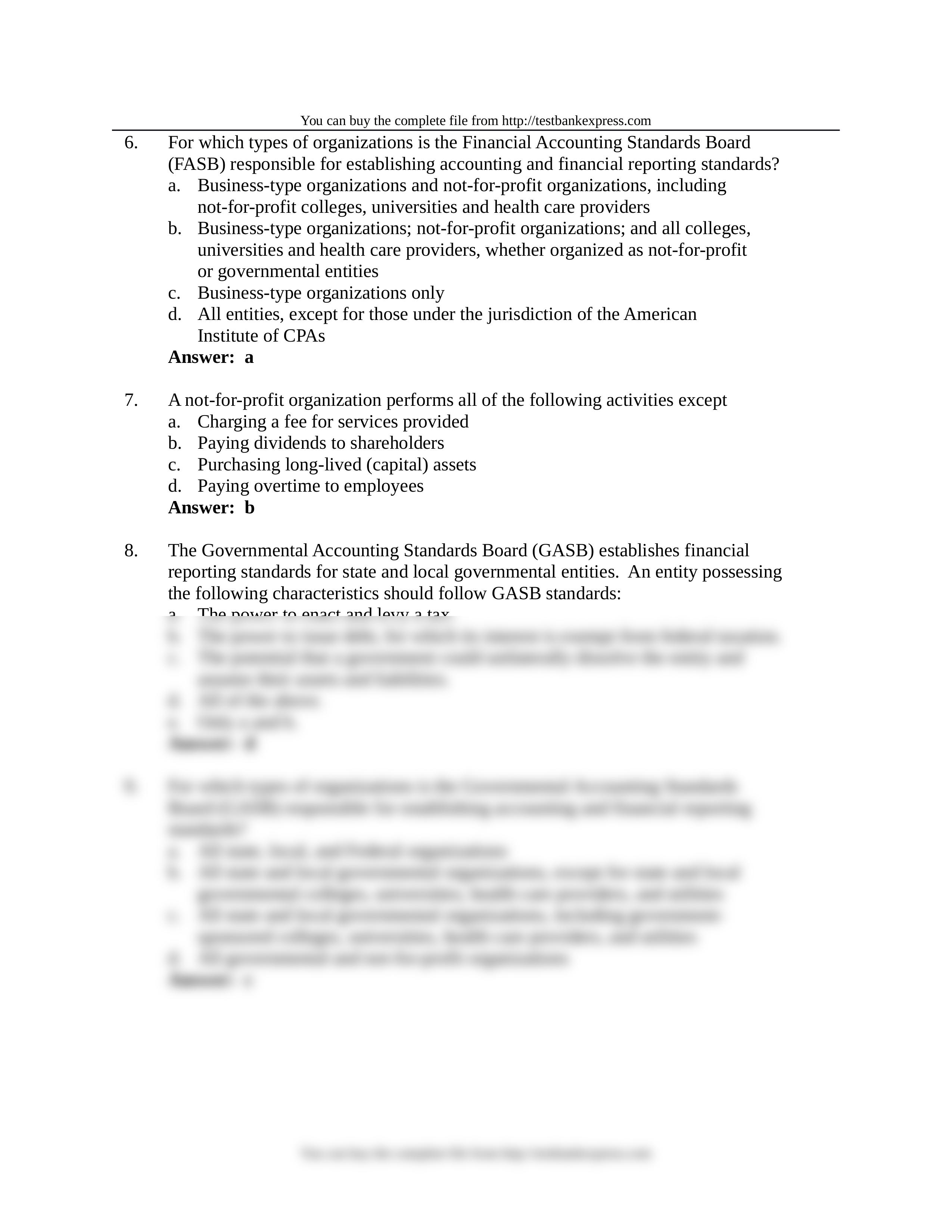 Chapter 1 - Introduction to Government and Non-for-Profit Accounting 7e - Test Bank - Copy_dj9zygl5jdj_page2