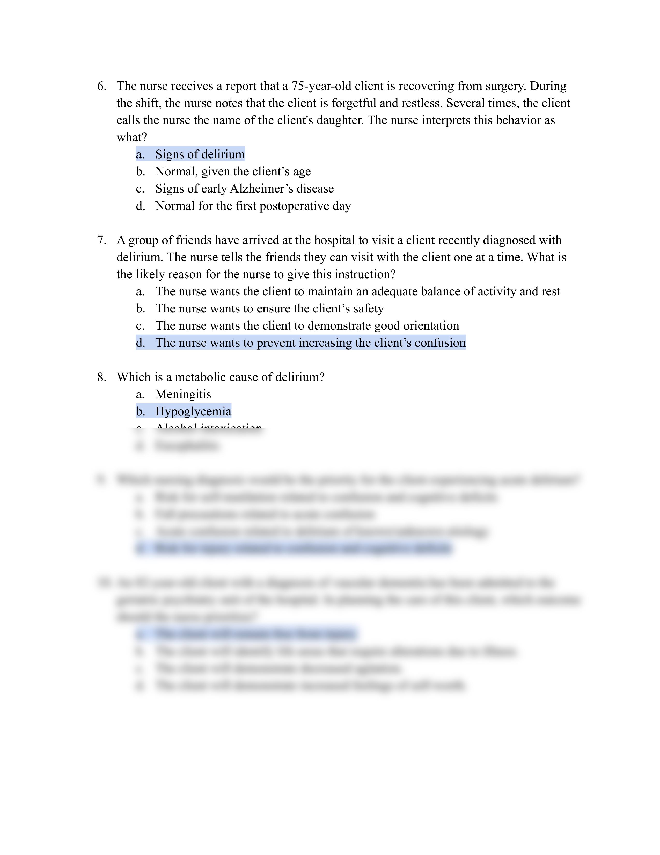 PrepU Mastery Quiz - Delirium and Dementia.pdf_djl3yjfrtir_page2