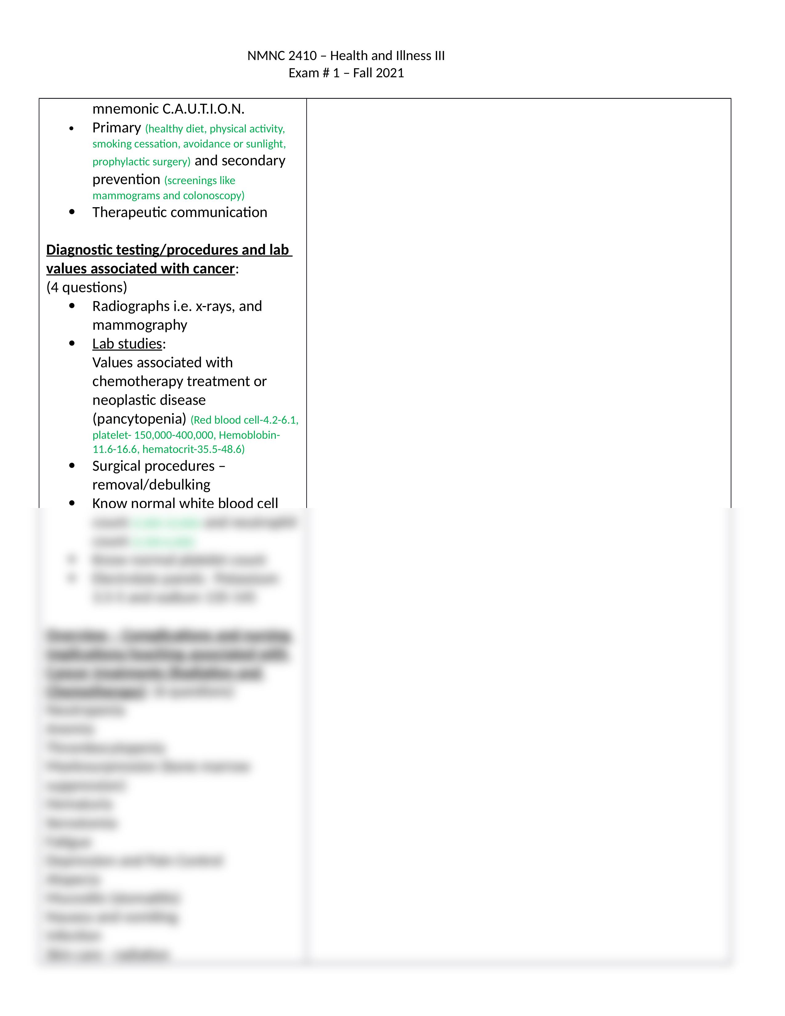 Exam 1 Blueprint Cellular Regulation and Infection.docx_dkangak3e29_page2