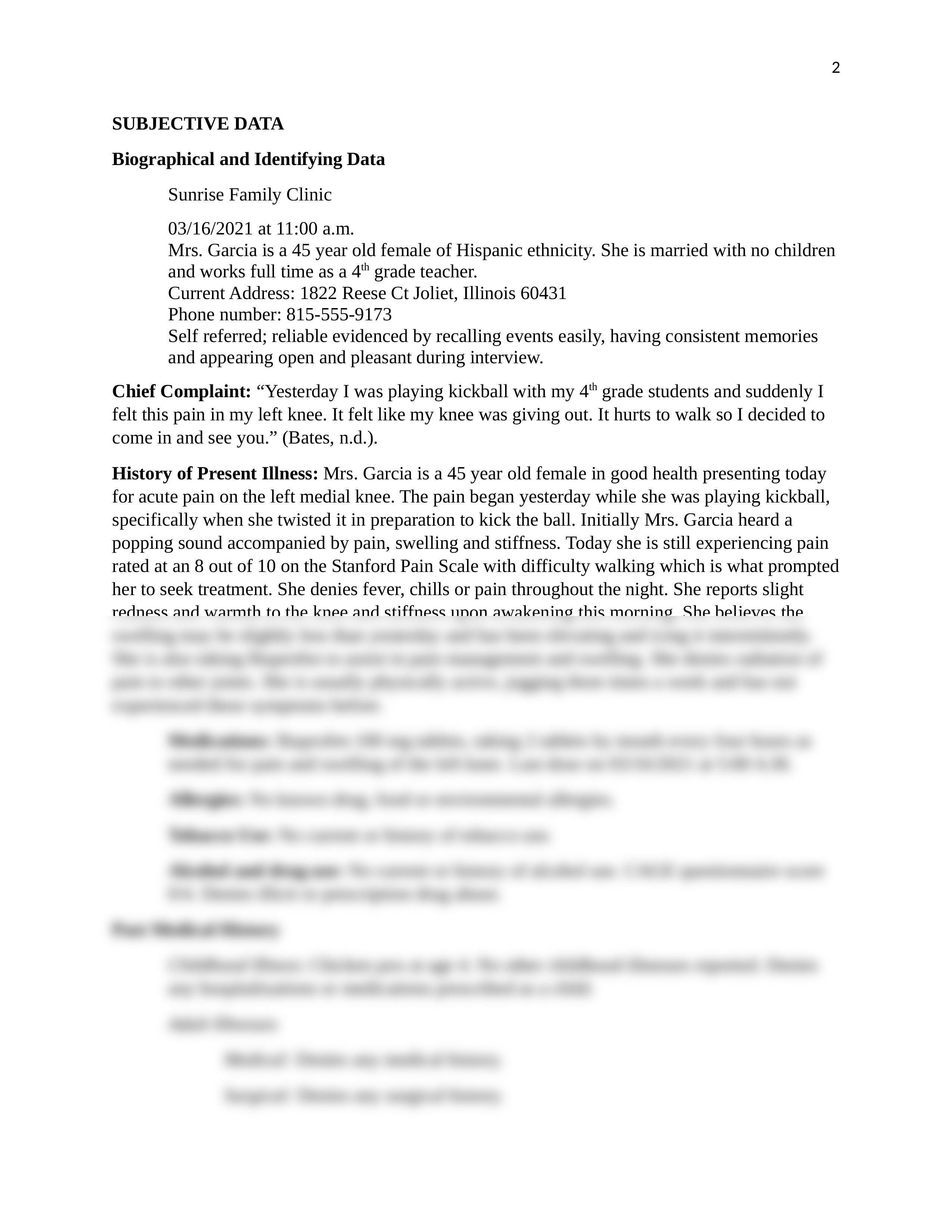 Comprehensive SOAP note on knee pain_dkc99965t52_page2