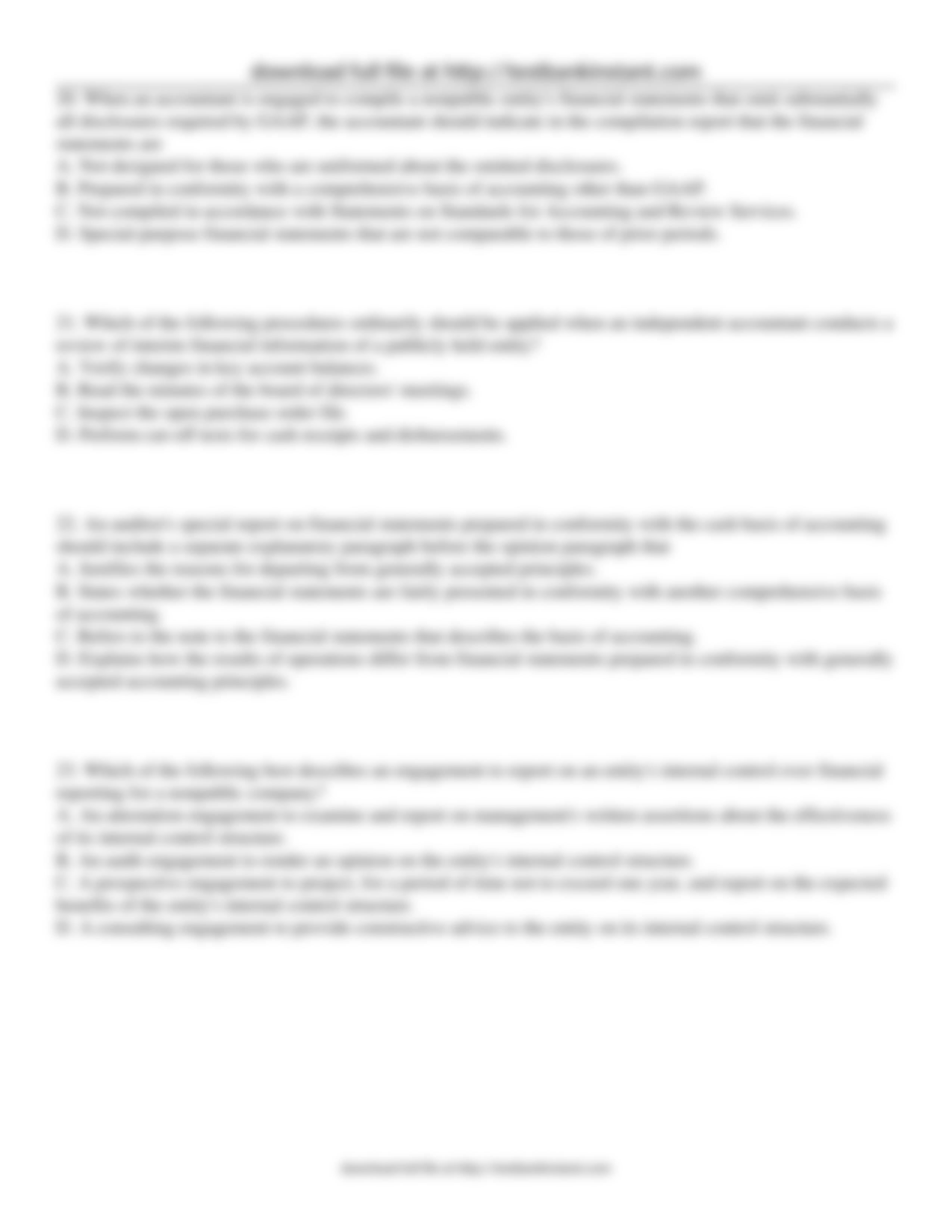 Test Bank for Auditing and Assurance Services, 4th Edition Timothy Louwers_dl8eavncbbl_page5