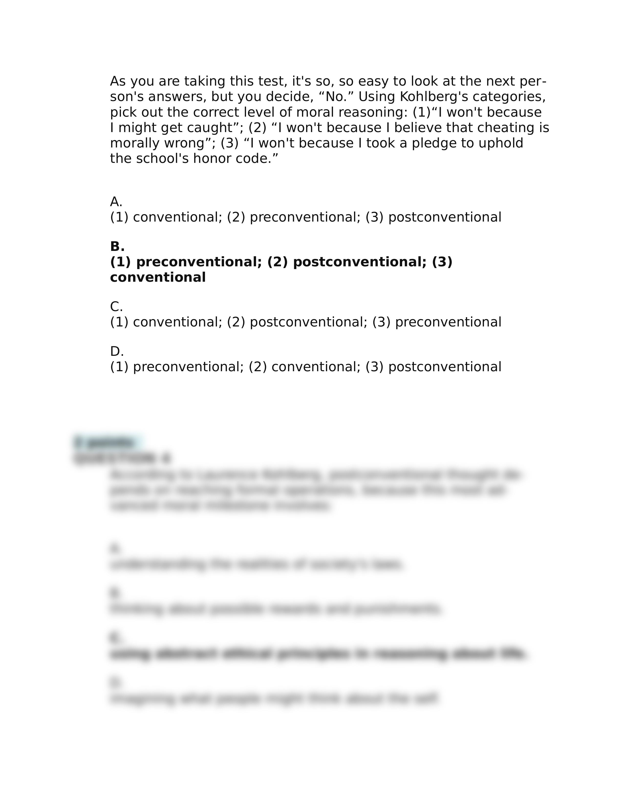 Developmental Psych Week 4 : Examination 02 : Midterm - 100 question.docx_dlsa7by0b87_page2