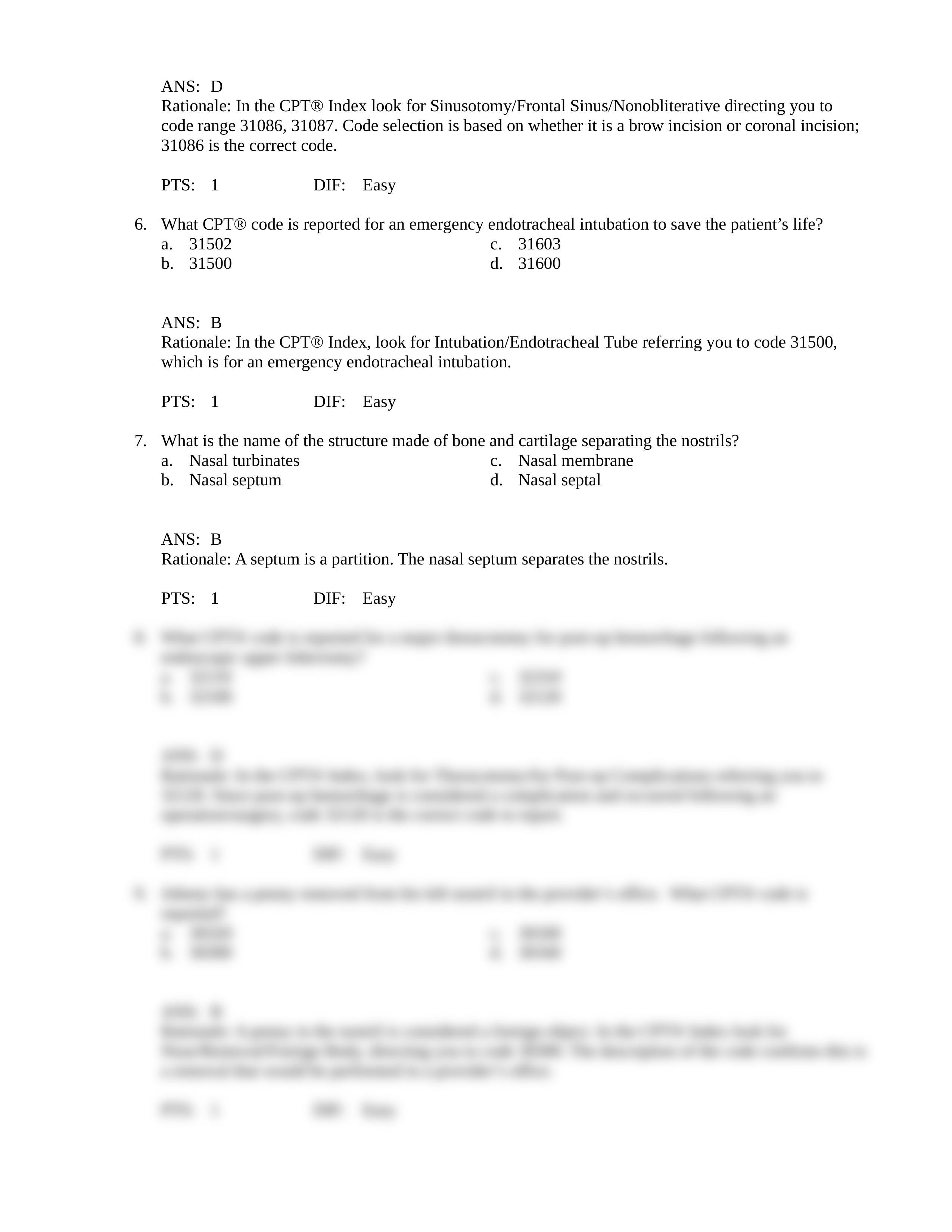 2021 CPC Chapter 09 Respiratory, Hemic and Lymphatic Systems Mediastinum and Diaphragm - Answer Key-_dmh6053fifw_page2