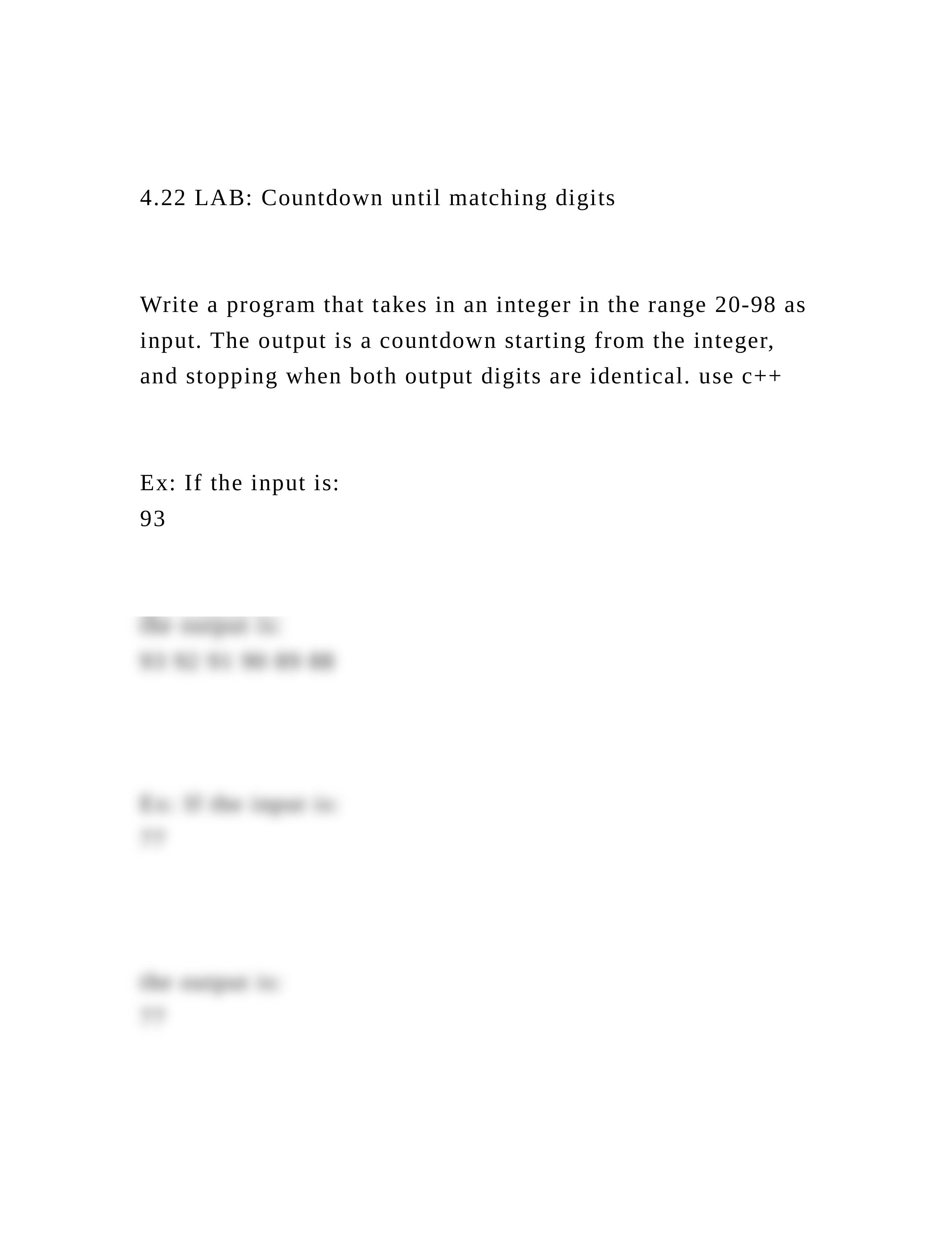 4.22 LAB Countdown until matching digitsWrite a program tha.docx_dn5eq4v19tg_page2