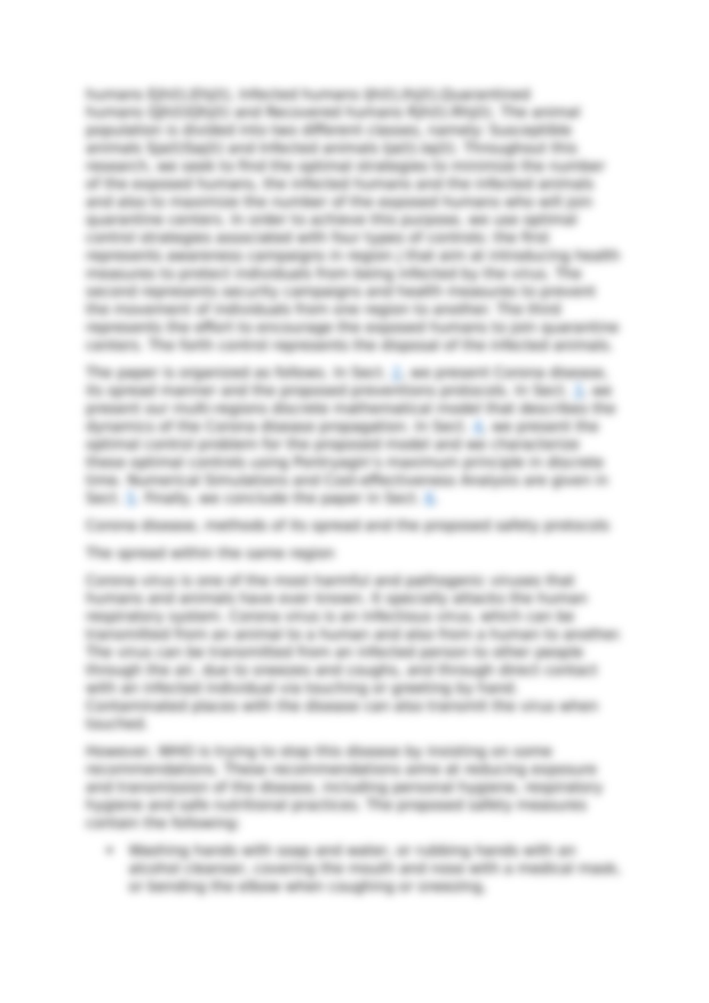 A multi-region discrete time mathematical modeling of the dynamics of Covid-19 virus propagation usi_do0whoewos2_page4