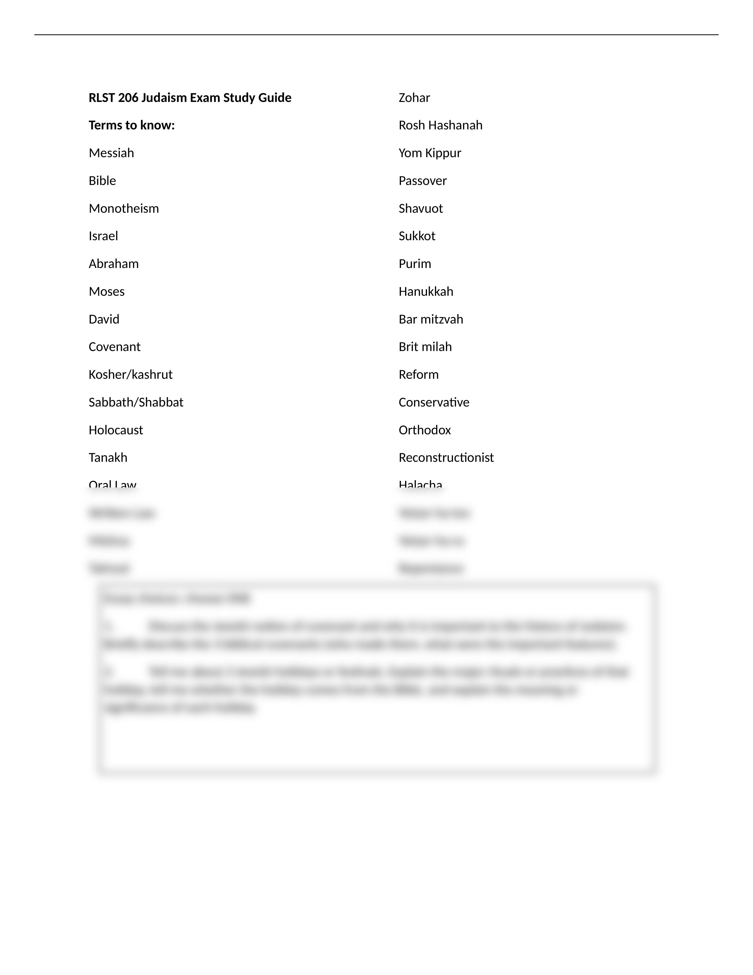 Judaism Exam Study Guide.docx_do9qg615fw8_page1