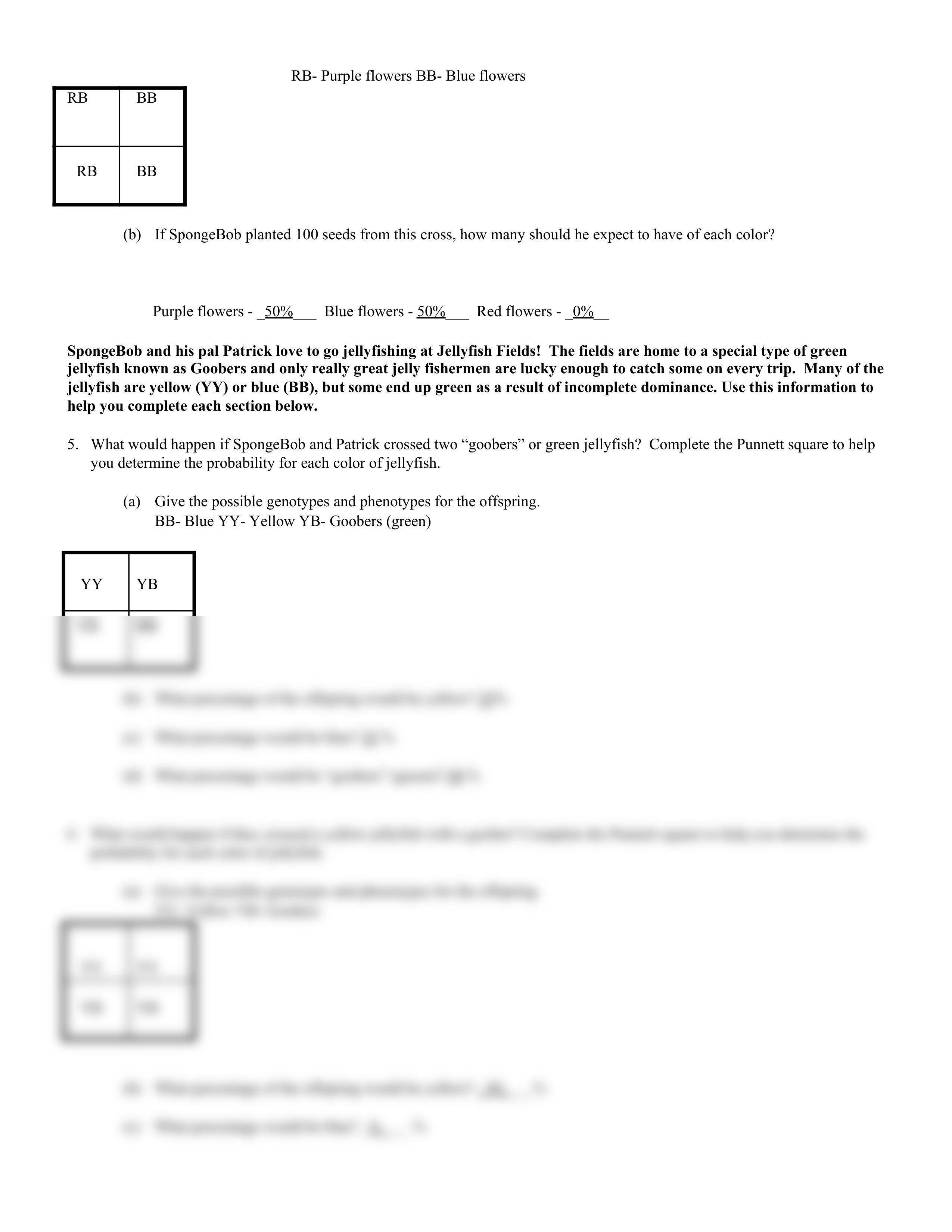 Biology Bikini Bottom Genetics Worksheet.pdf_dod4d42lc84_page2