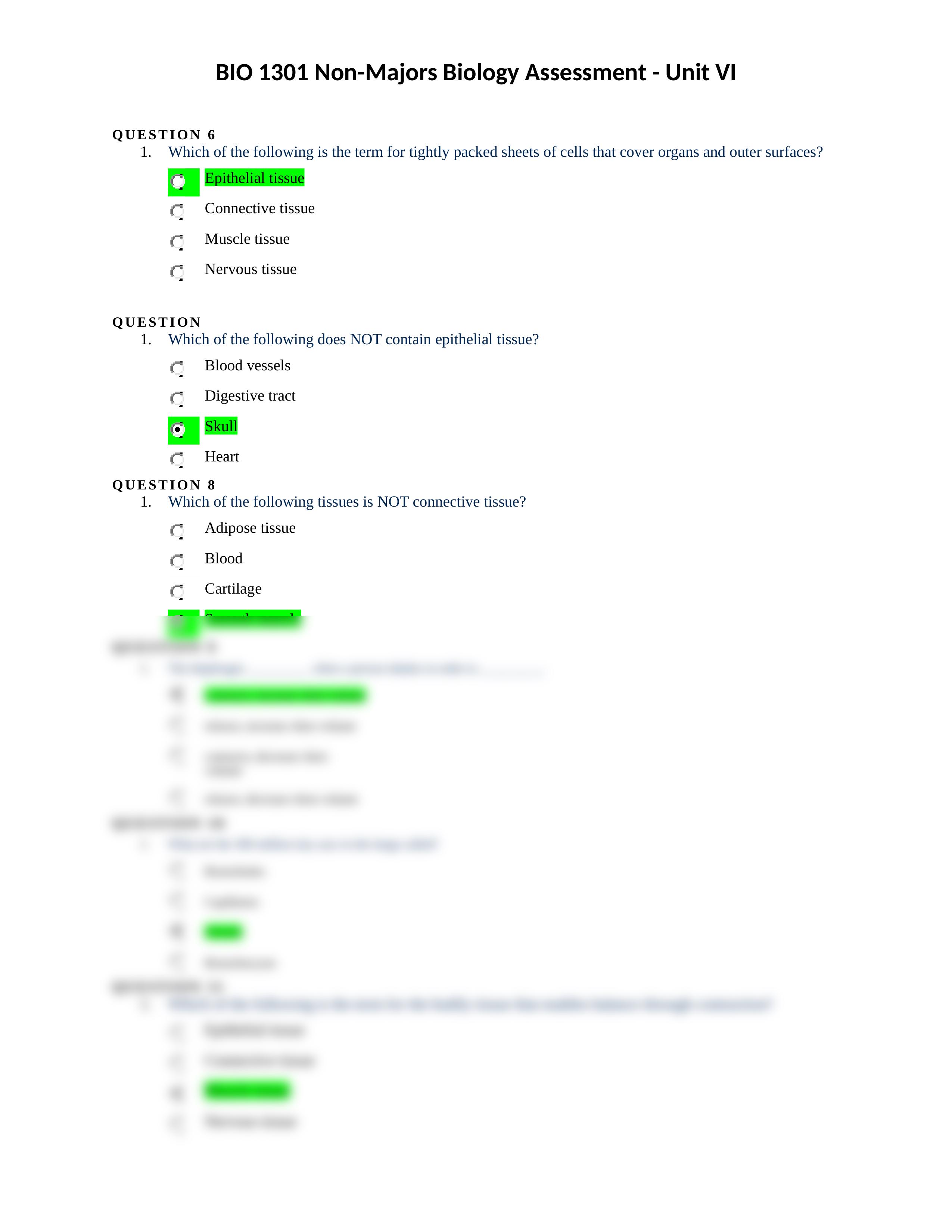 BIO 1301 Non-Majors Biology - Unit VI Assessment.docx_dpaoa8mdegz_page2