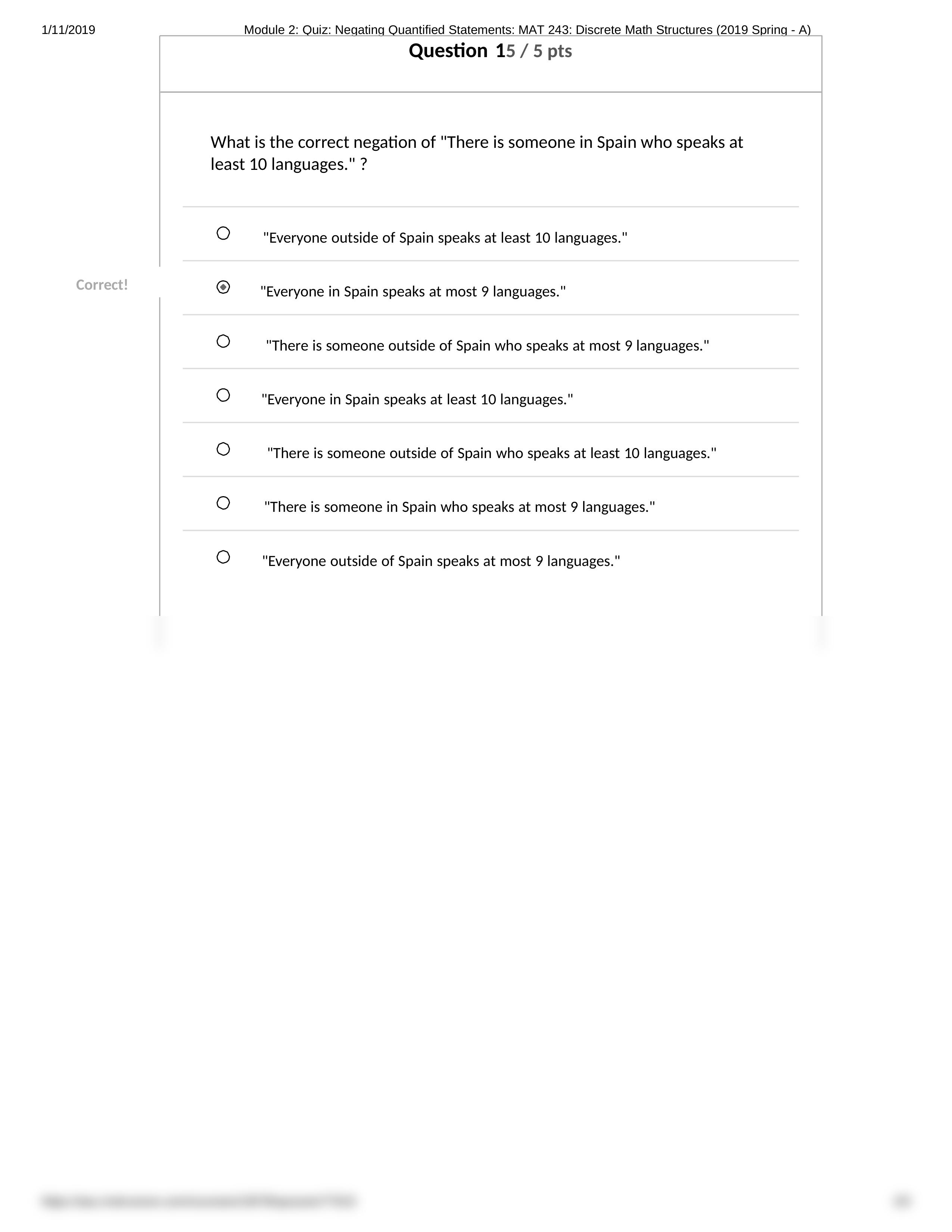 Module 2_ Quiz_ Negating Quantified Statements_ MAT 243_ Discrete Math Structures (2019 Spring - A)._dpzl5w4mog0_page2