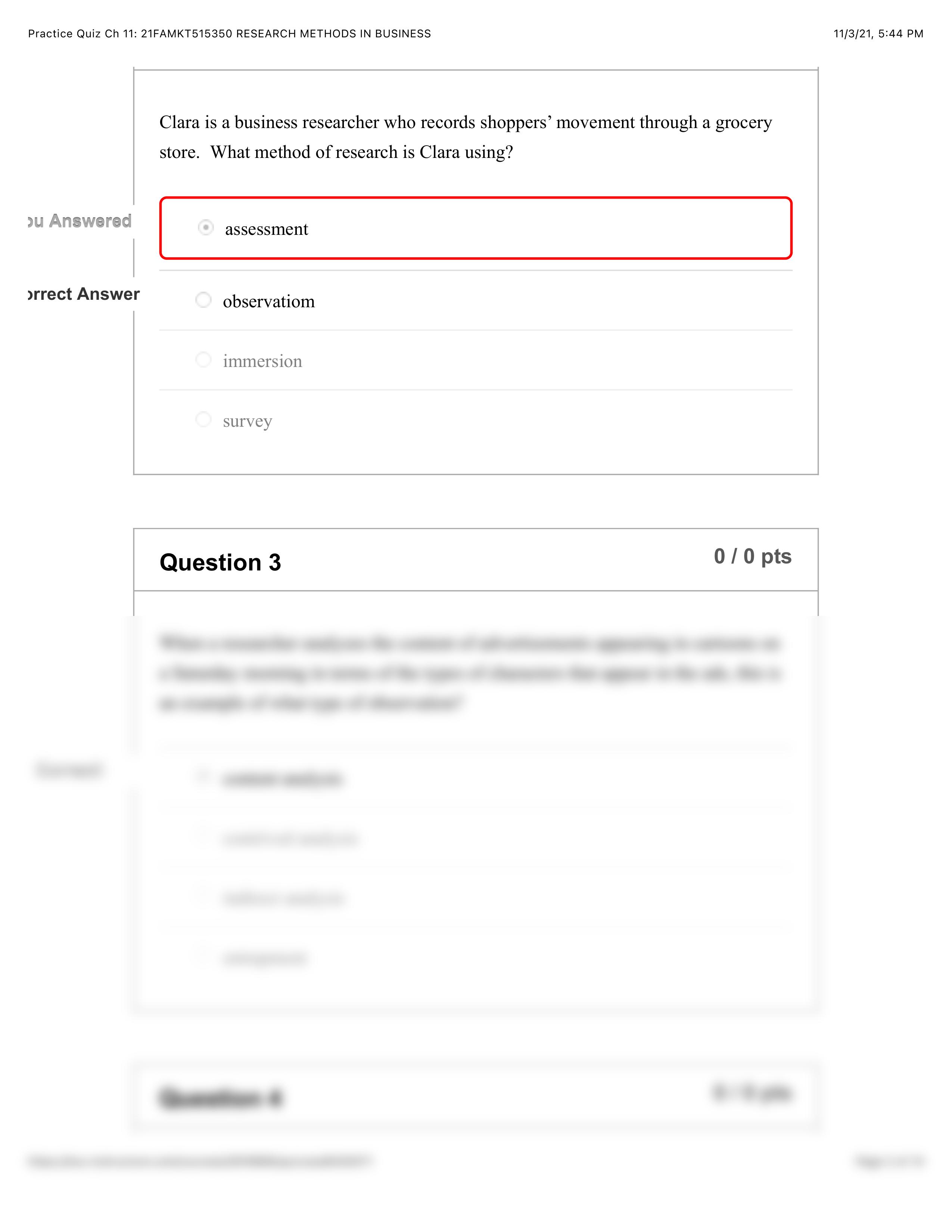 Practice Quiz Ch 11.1_ 21FAMKT515350 RESEARCH METHODS IN BUSINESS.pdf_dq6lvmcmvk2_page2