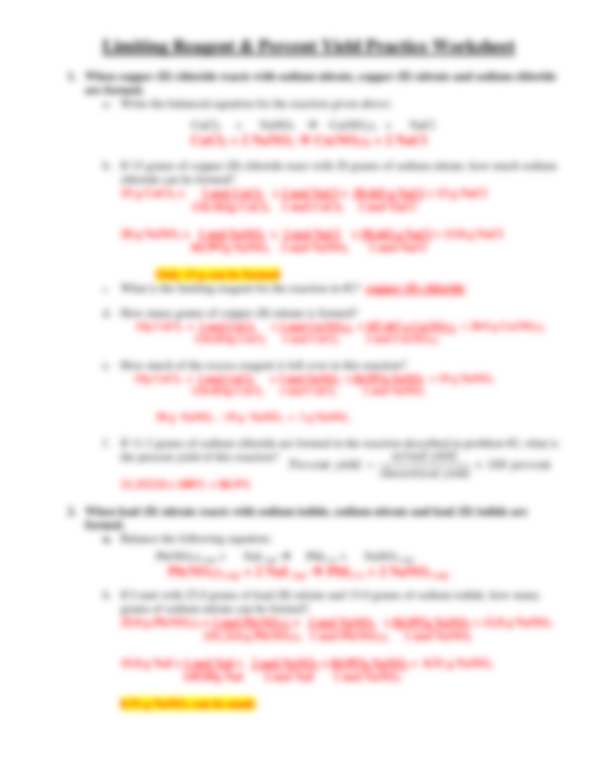 LimitingReagentsandPercentYield_worksheet_and_key.pdf_dqo0jnxvvr5_page3