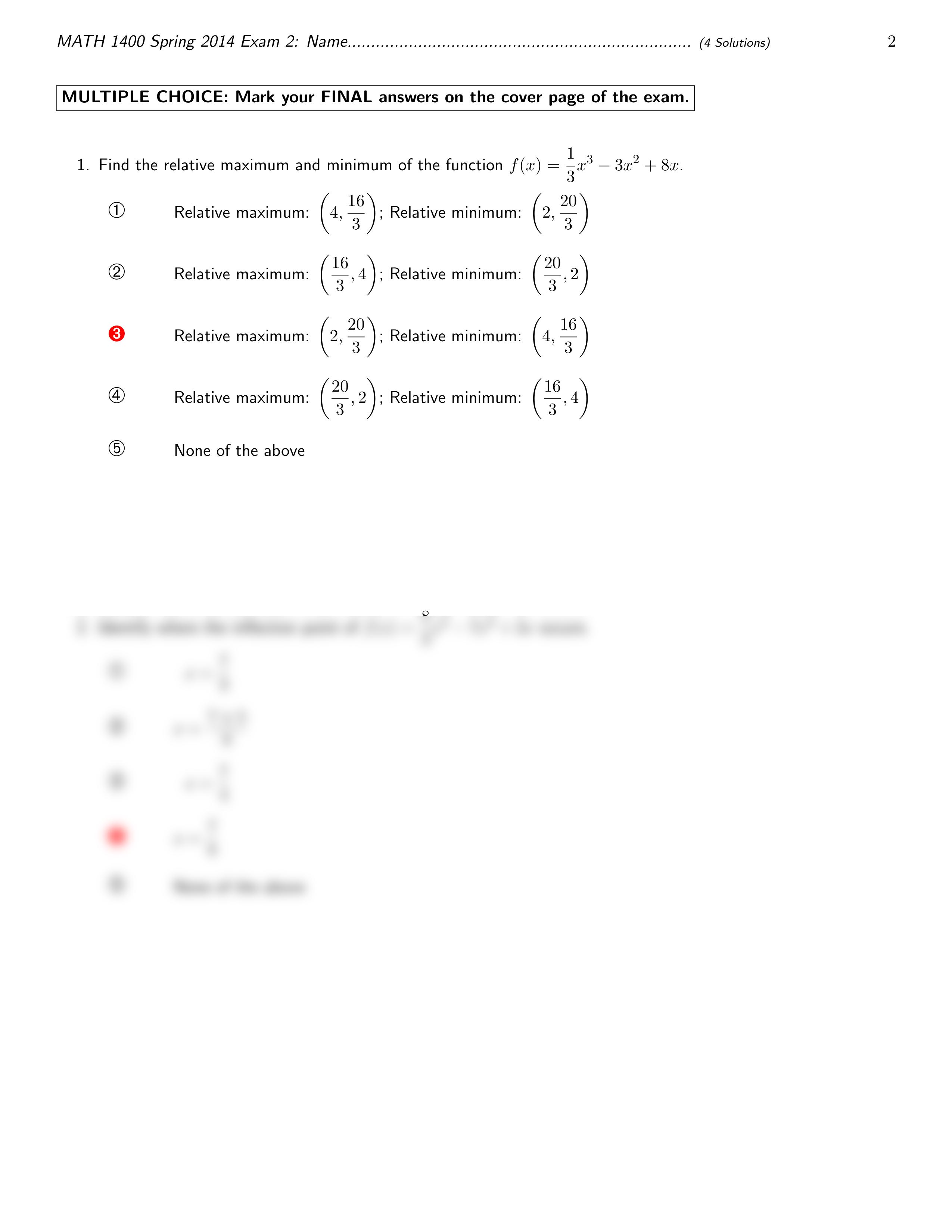 Math 1400_SP2014_Exam 2_V4_Solutions_dqvp1ntz351_page2