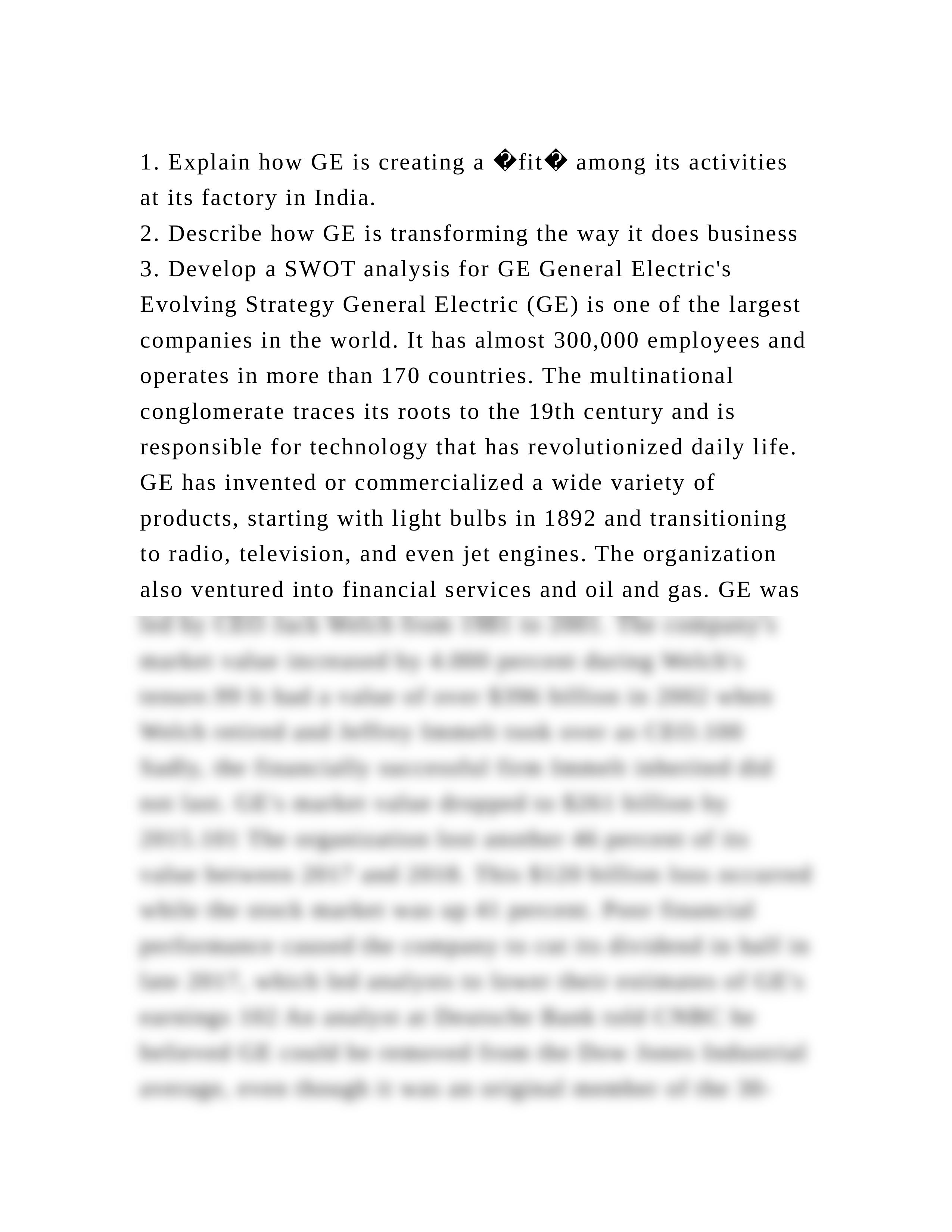 1. Explain how GE is creating a �fit� among its activities at its fa.docx_drhr8ecxhfj_page2