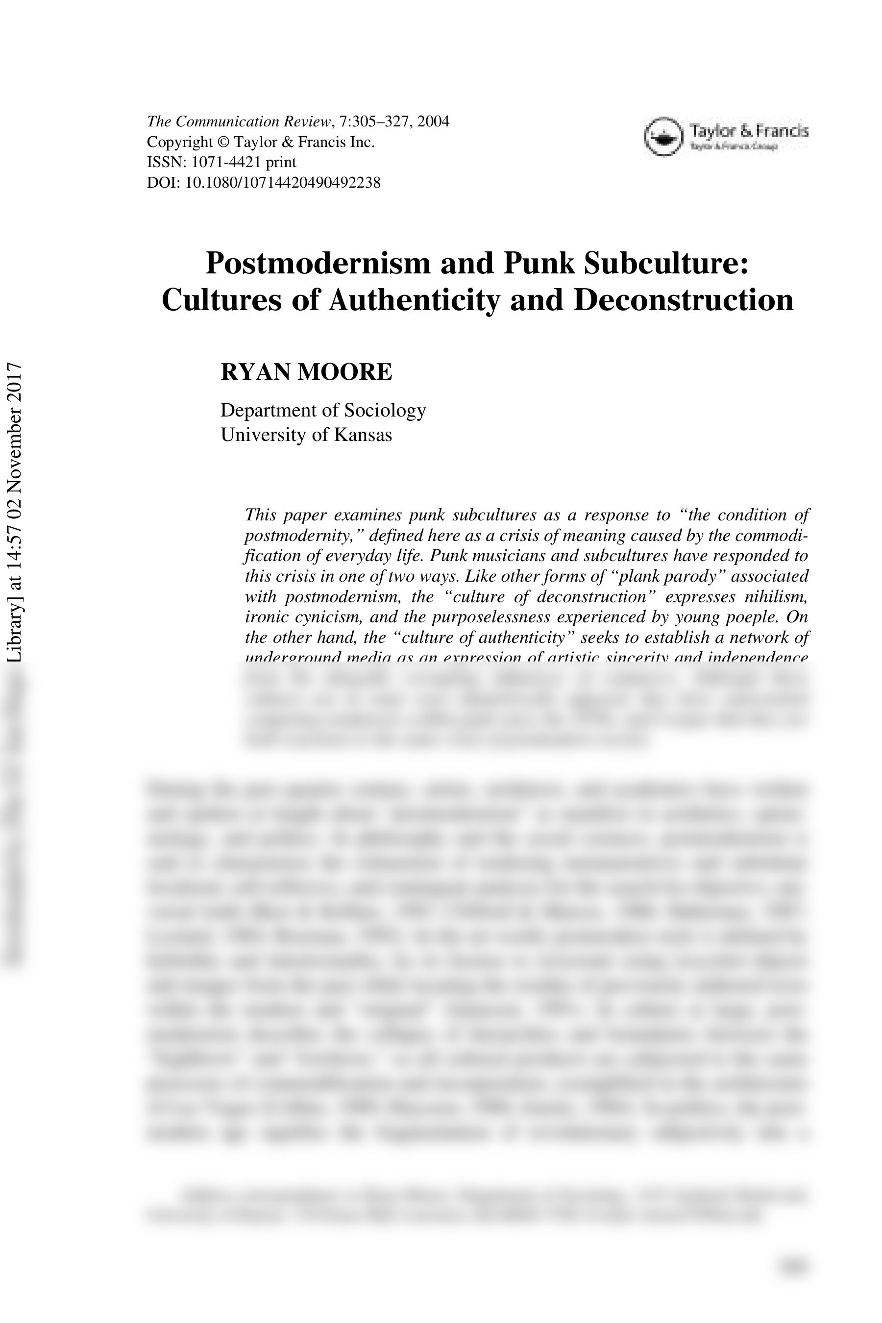 Postmodernism and Punk Subculture Cultures of Authenticity and Deconstruction.pdf_drke3qviz7d_page2