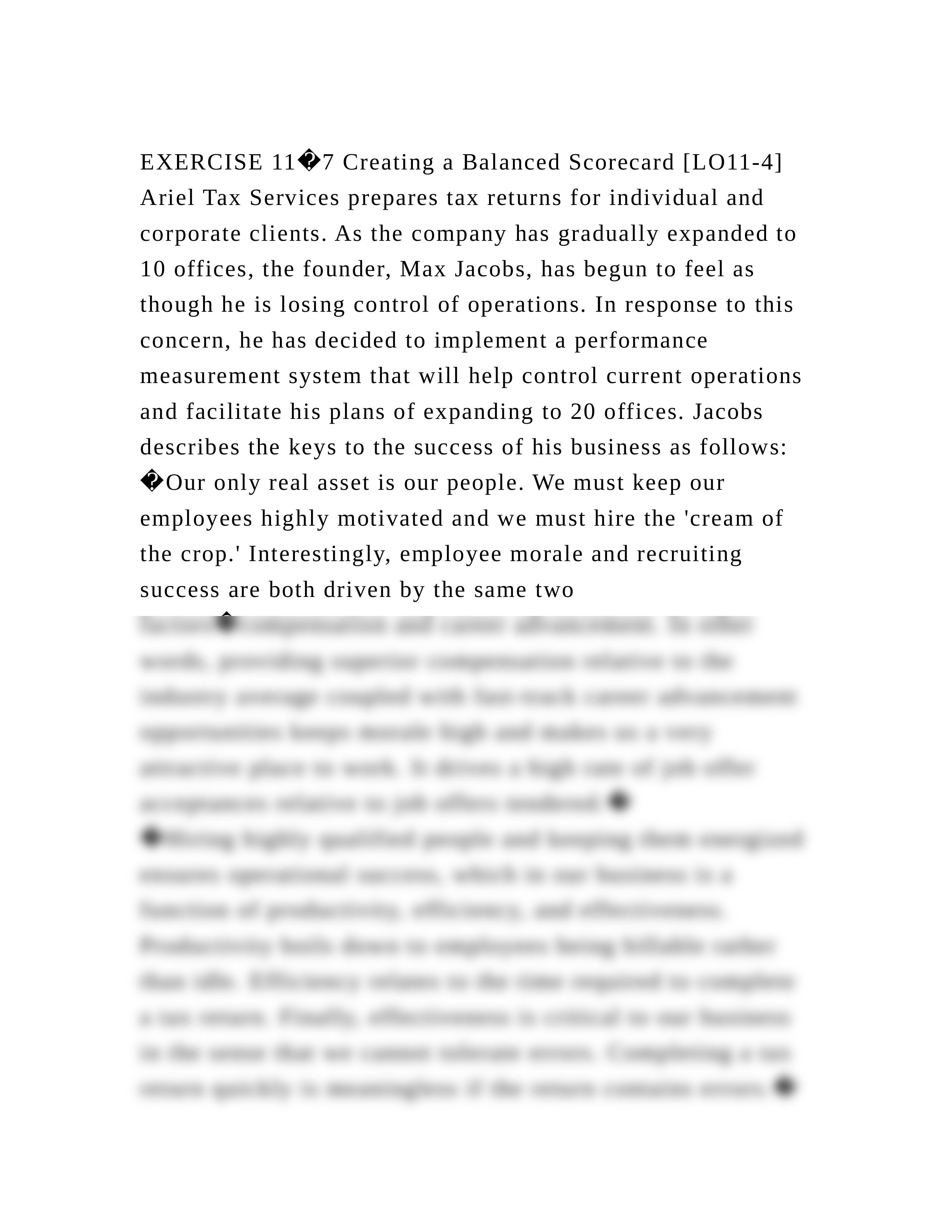 EXERCISE 11�7 Creating a Balanced Scorecard [LO11-4]Ariel Tax Serv.docx_drssqspob3q_page2