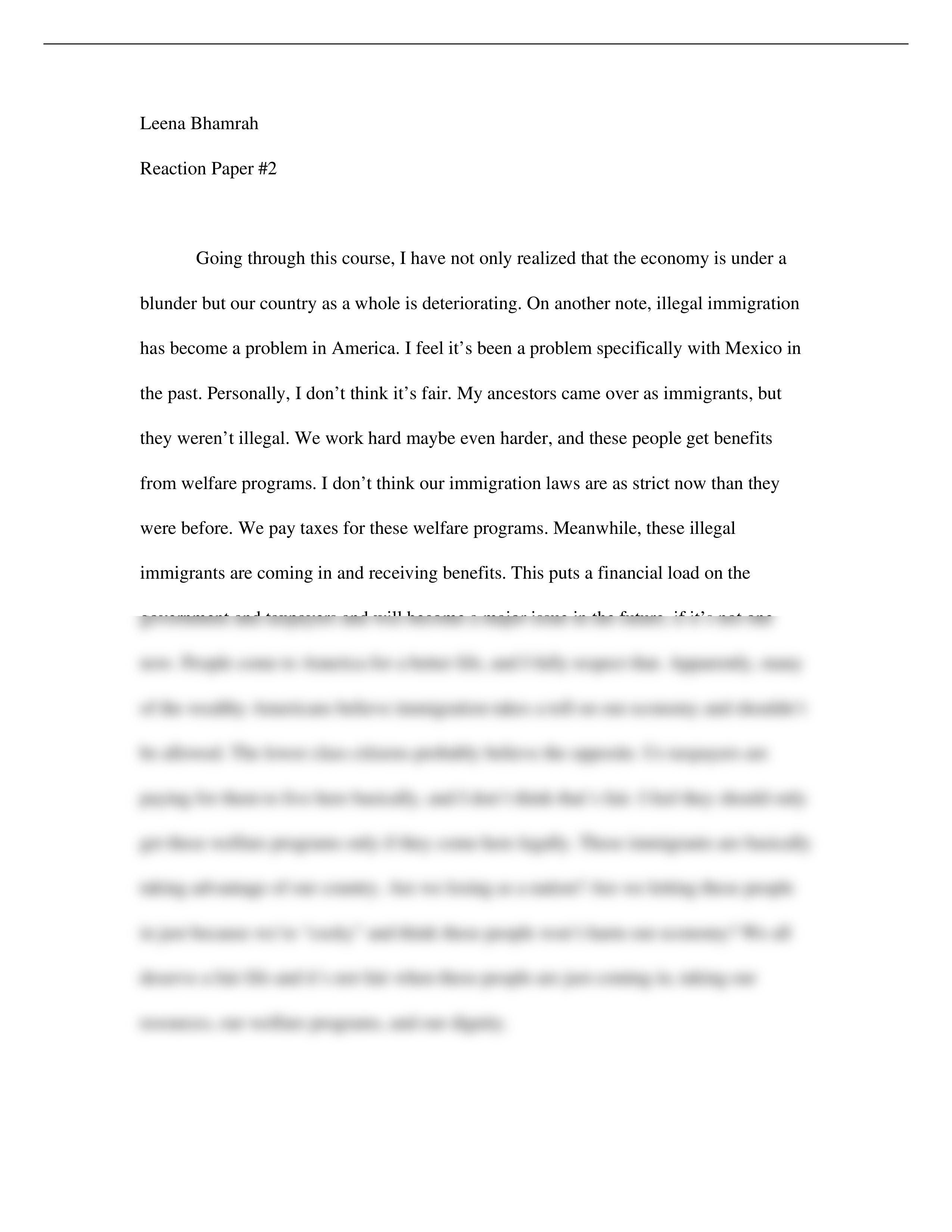 Reflection paper Illegal Immigration Essay_ds8yywd1fsu_page1