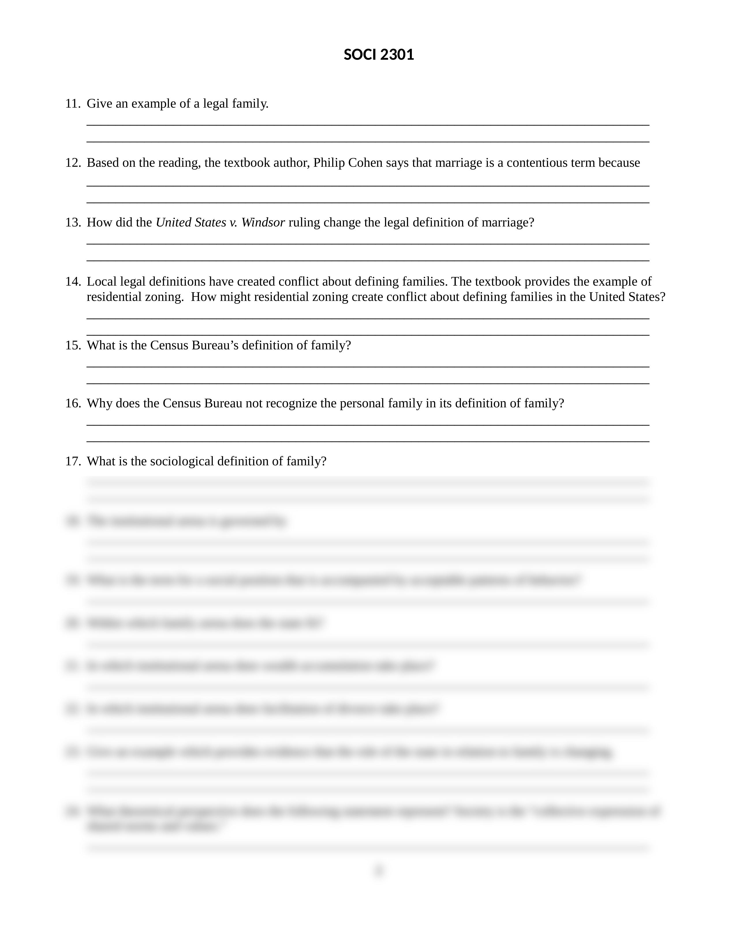 Study Questions - SOCI 2301 - Chapter1- Sociology of the Family-2_dsnd74simia_page2