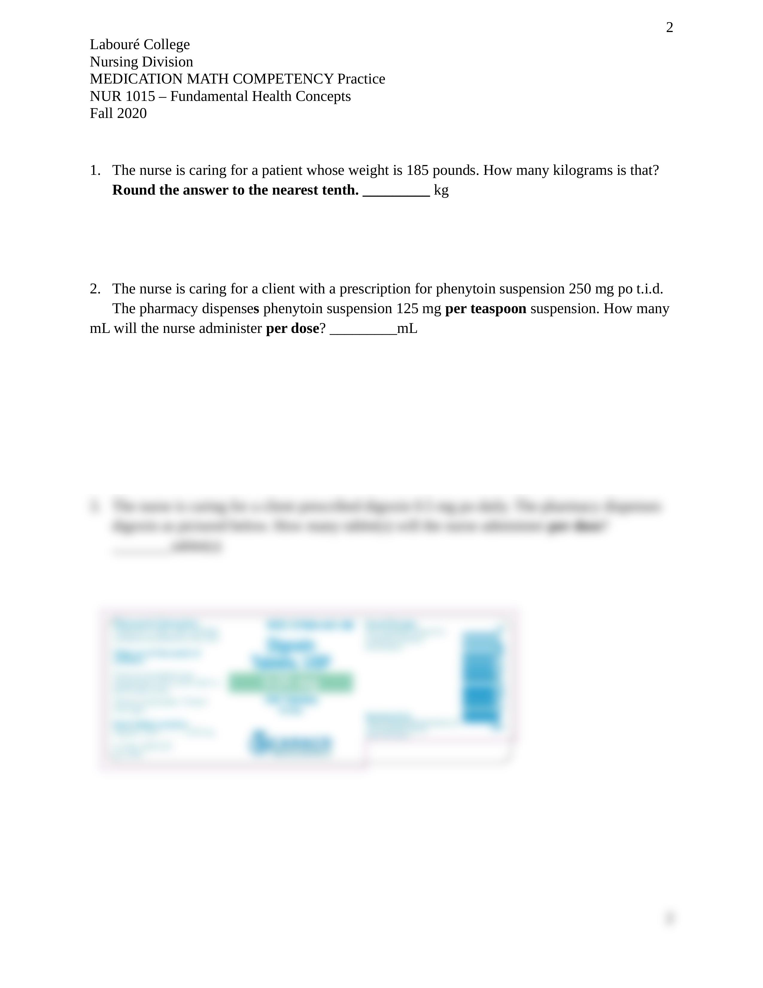 Medication Math Competency Practice questions fall (1).docx_dsq3zdwcy2t_page2