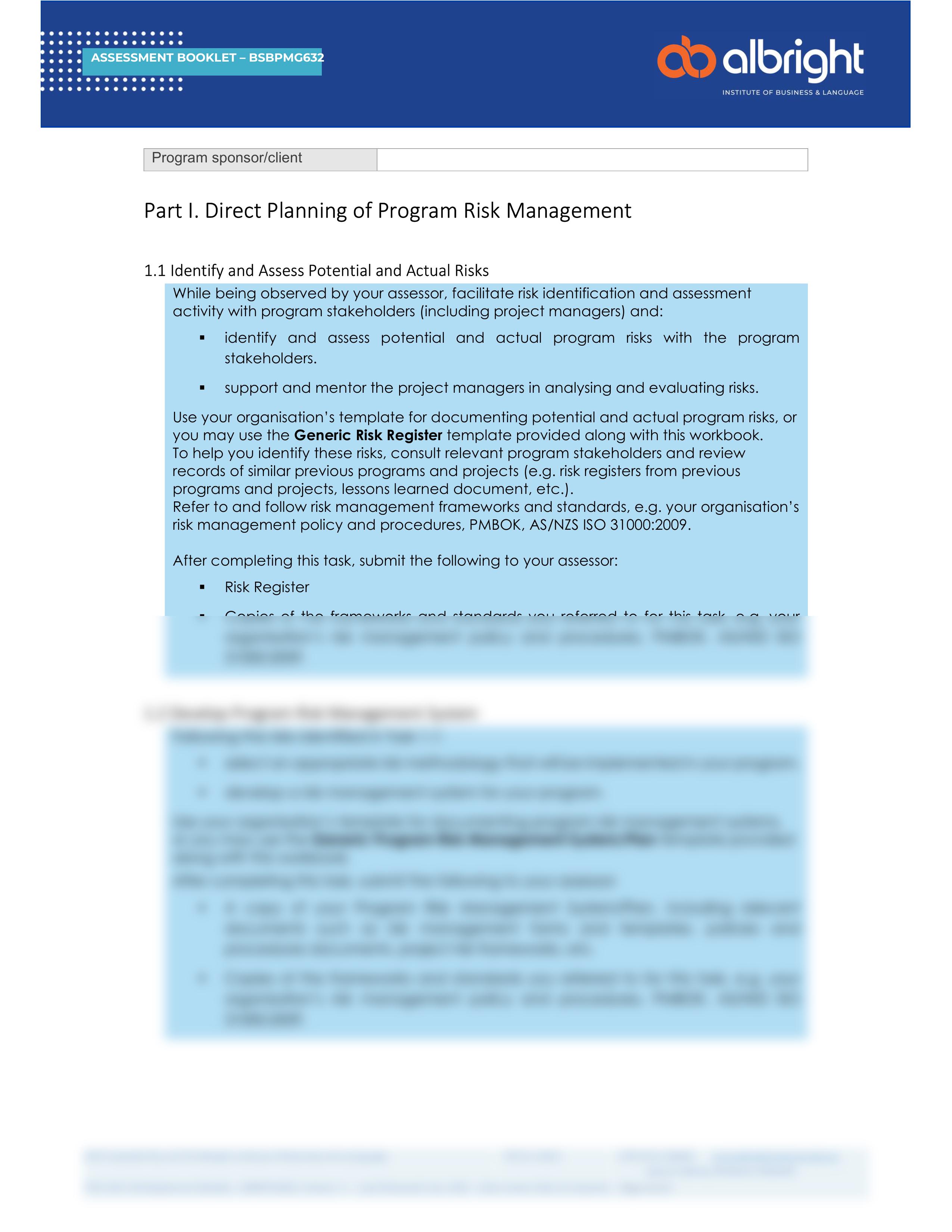 BSBPMG632 Assessment 2 (PDF Version)BSBPMG632 Assessment 2 (PDF Version).pdf_dsvwt70etz2_page2