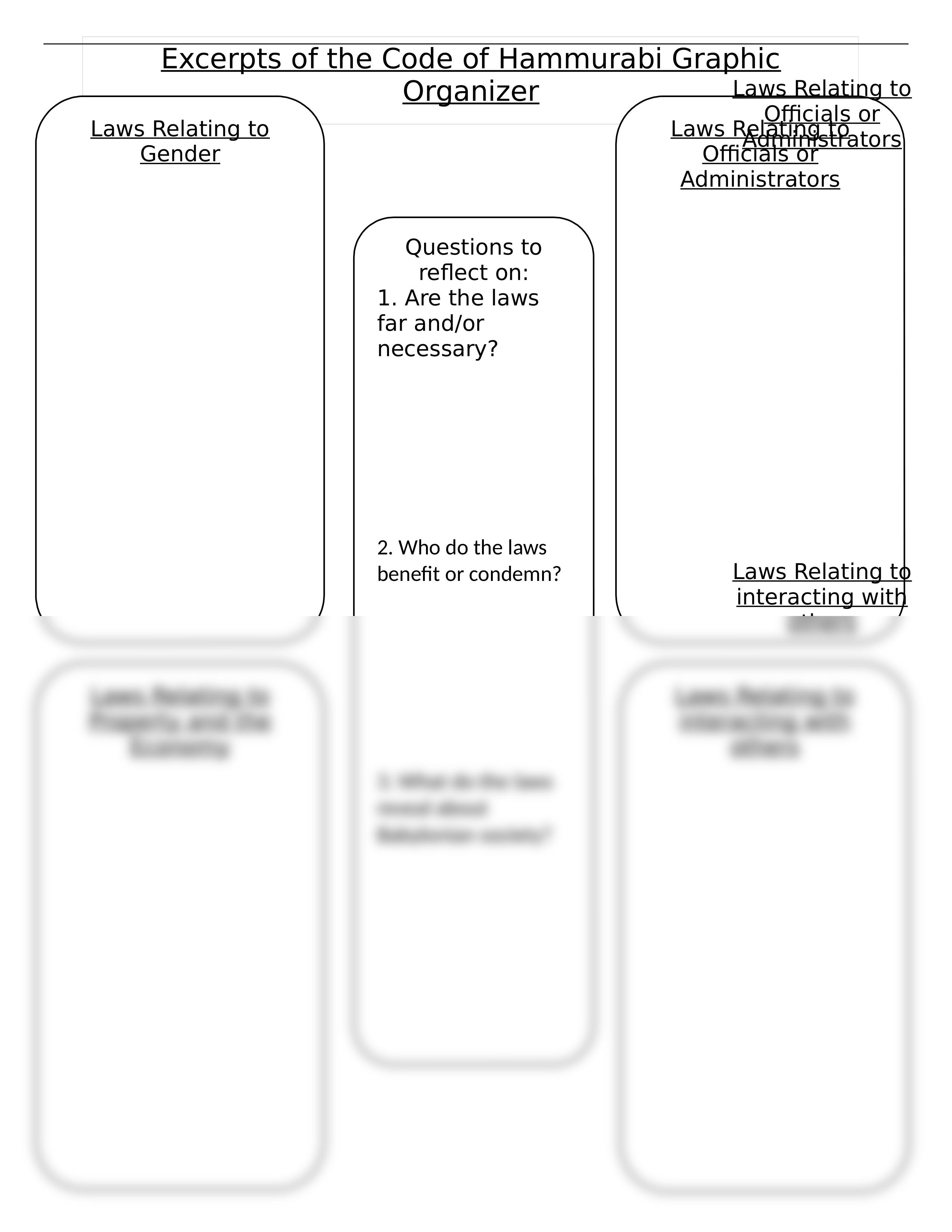 Code of Hammurabi Graphic Organizer.docx_dszdouwekky_page1