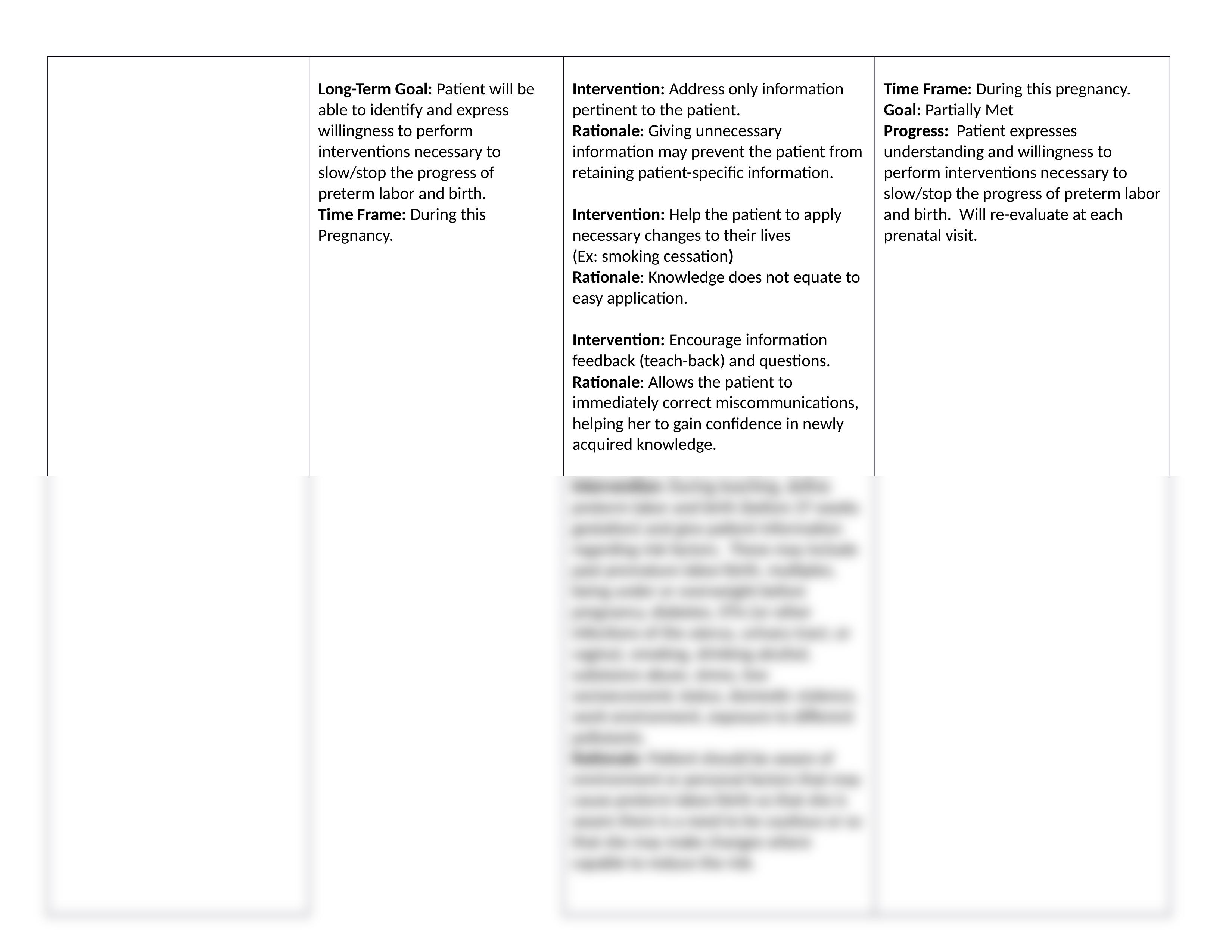 OB Knowledge Deficit - Preterm Labor and Birth Care Plan.docx_dtfp3o6b8fz_page2