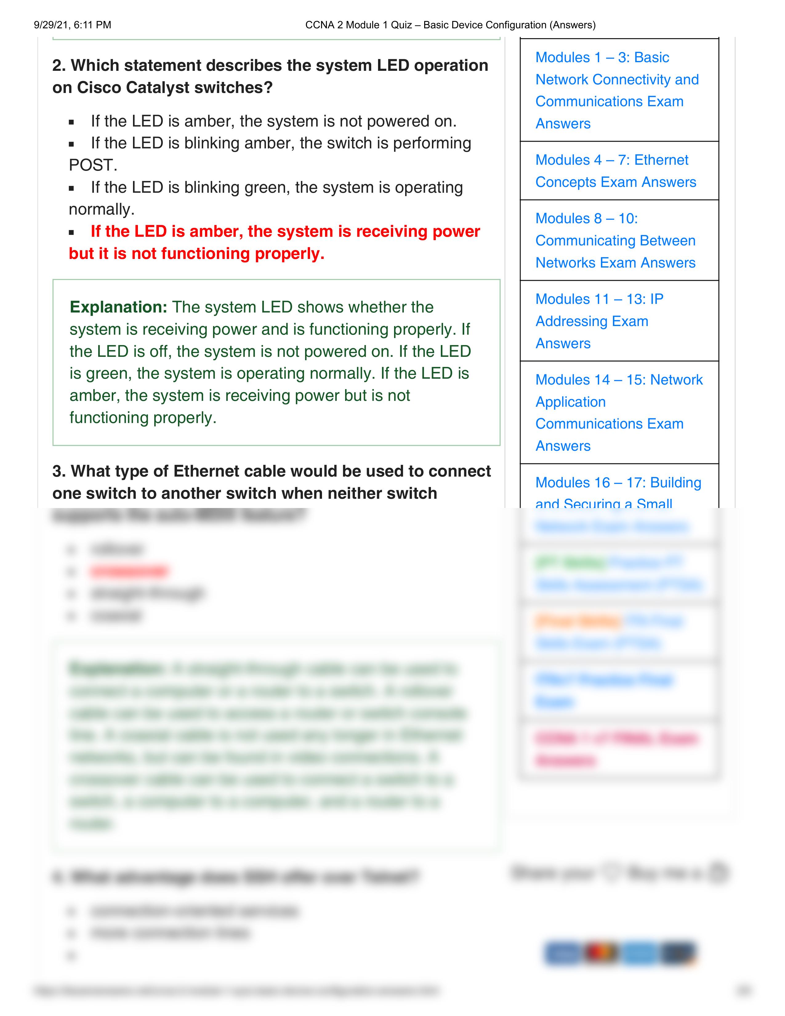 CCNA 2 Module 1 Quiz - Basic Device Configuration (Answers).pdf_dufsbdlnoa8_page2