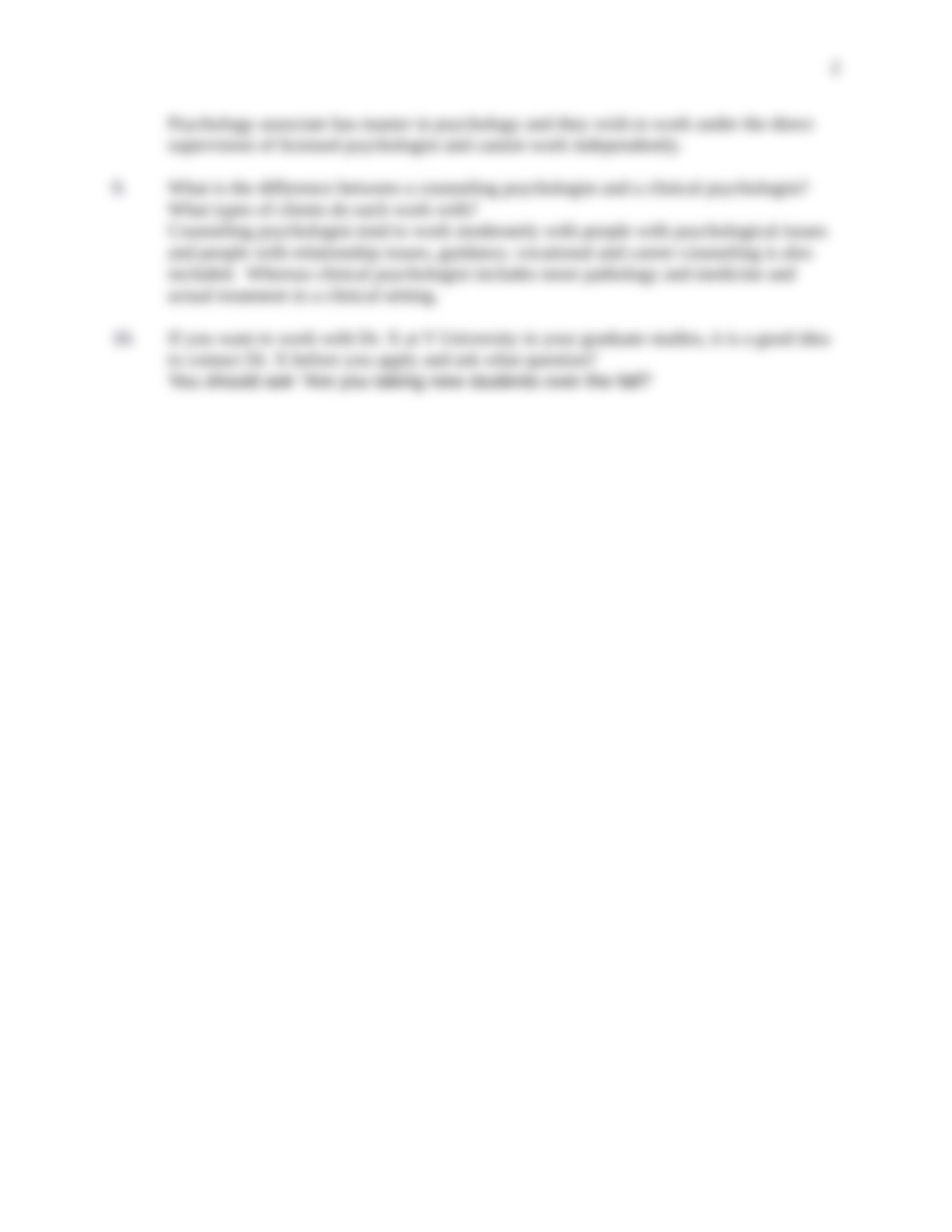 Career Paths and Educational Requirements Related to Clincal Counseling Psychology Video Worksheet(1_duwtor25979_page2