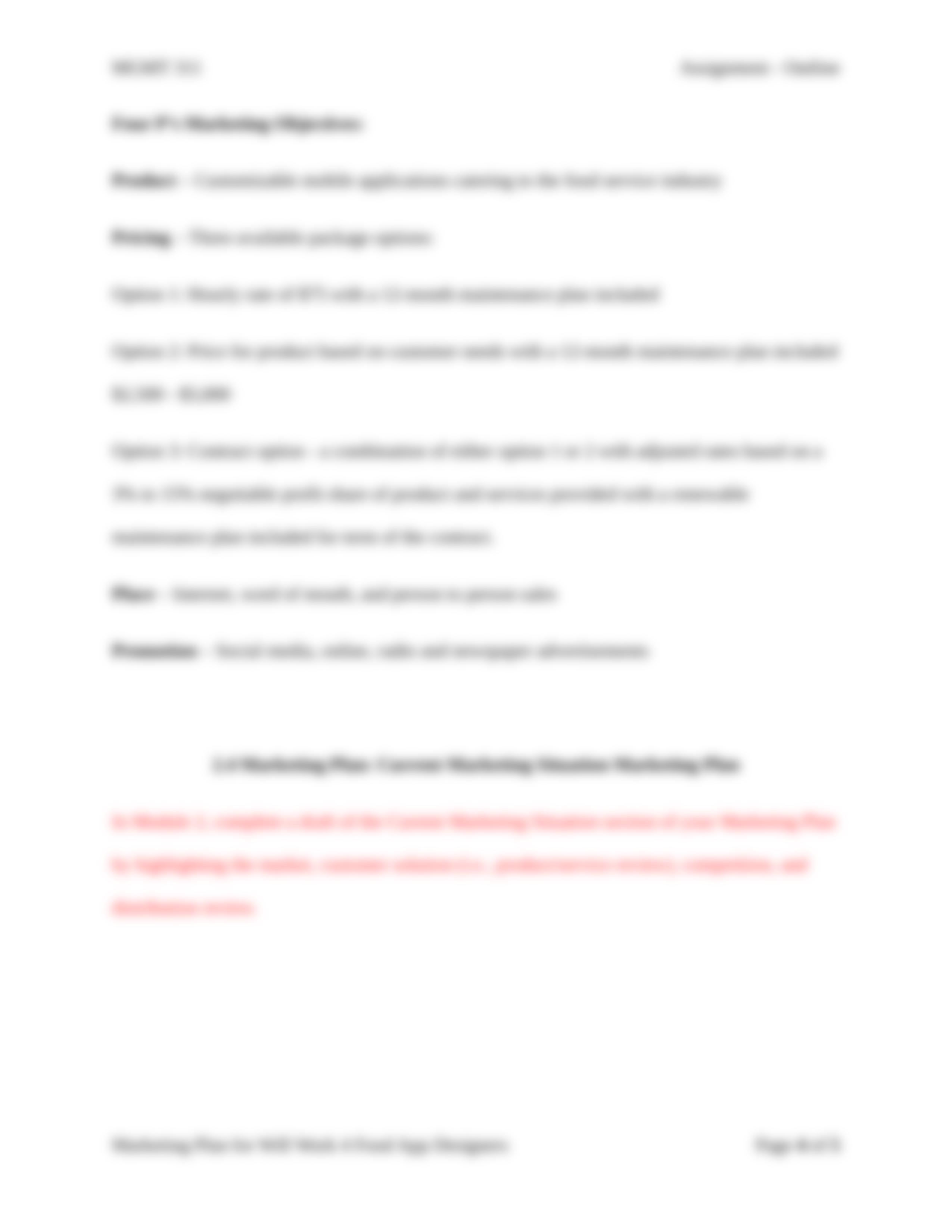 2.4 Marketing Plan - Current Marketing Situation Marketing Plan (UL - CH).docx_dvbz76uslld_page4