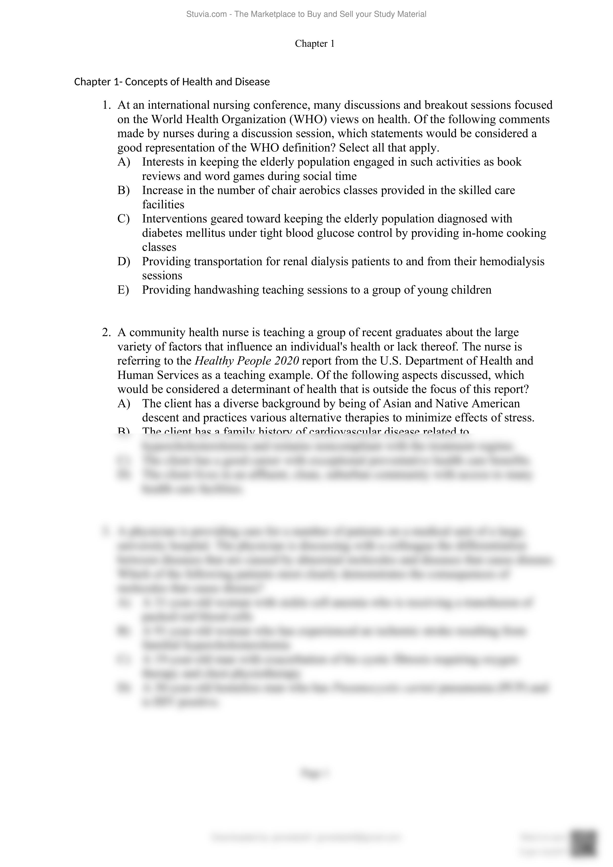 test-bank 1 -for-porths-pathophysiology-10th-edition-by-norris-chapter-1-concepts-of-health-and-dise_dww9t2mrs4x_page2