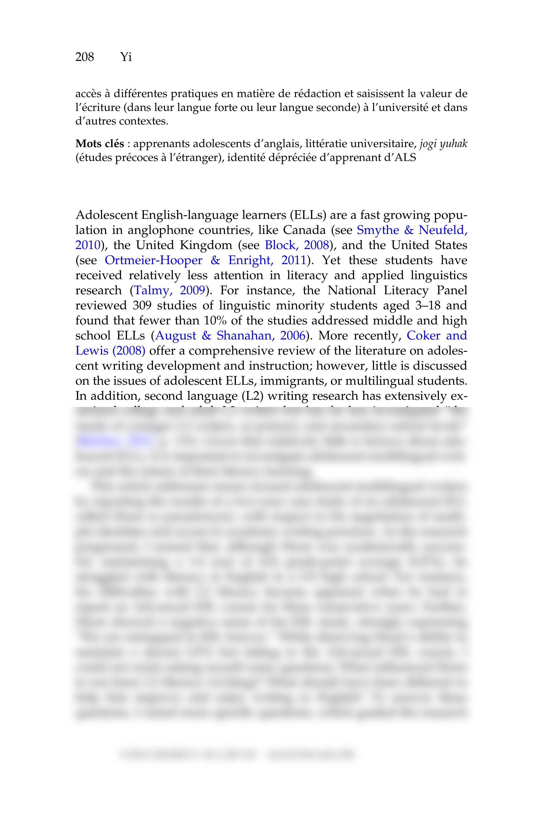 Yi, Y. (2013). Adolescent Multilingual Writer's Negotiation of Multiple Identities and Access to Aca_dx2k109gur4_page2