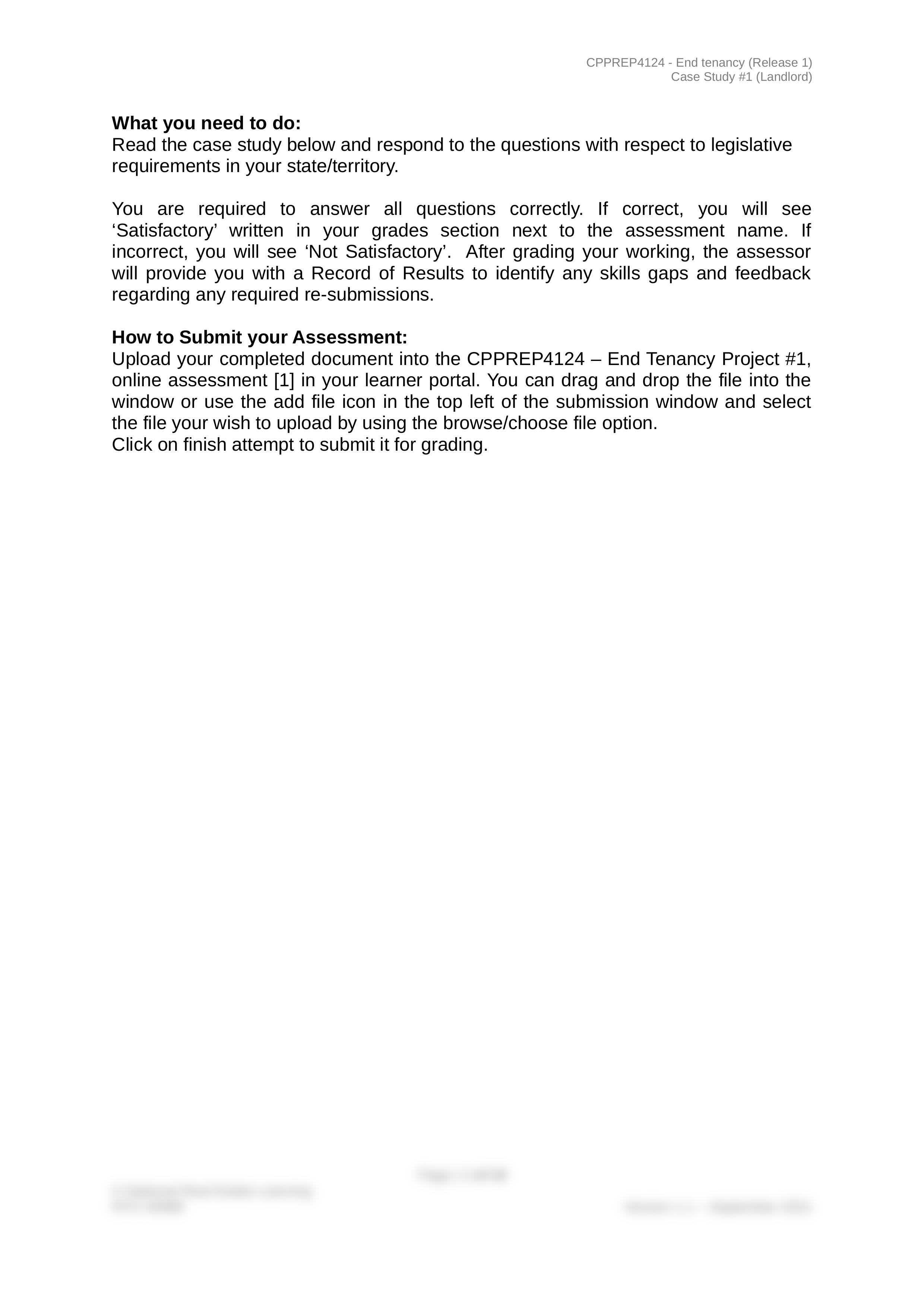 NREL - CPPREP4124 - Undertake Termination - Case Study v1.0.docx_dx520a304m5_page2