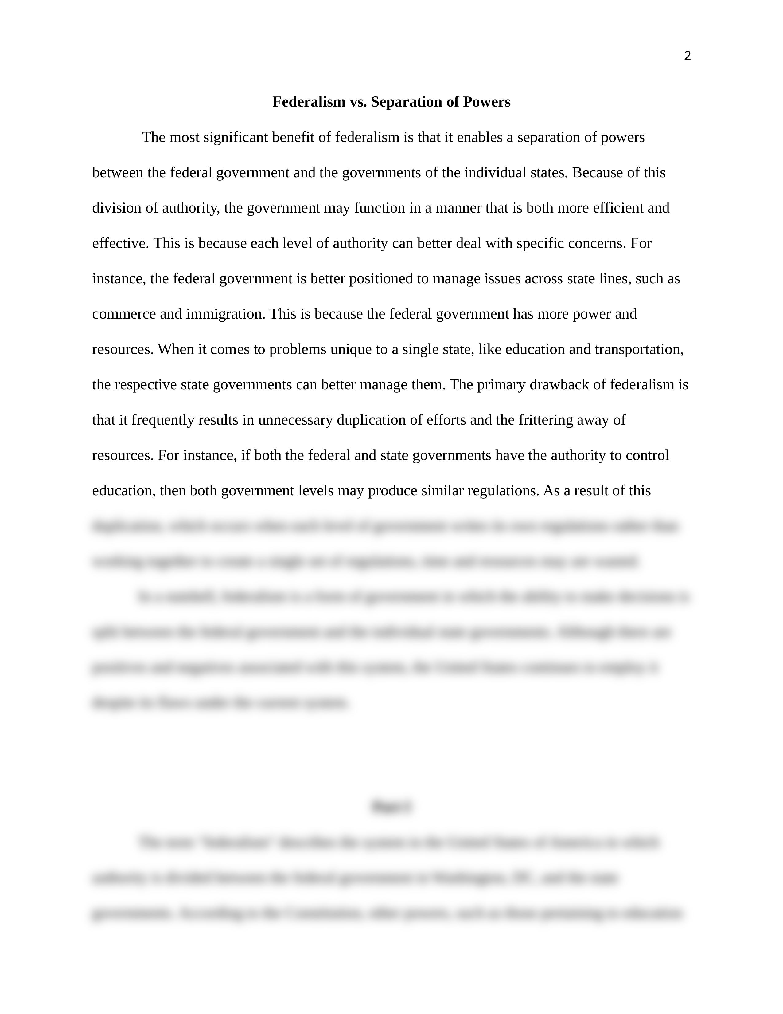 Federalism vs Separation of Power Criminal Justice.docx_dxsxe9tfou9_page2