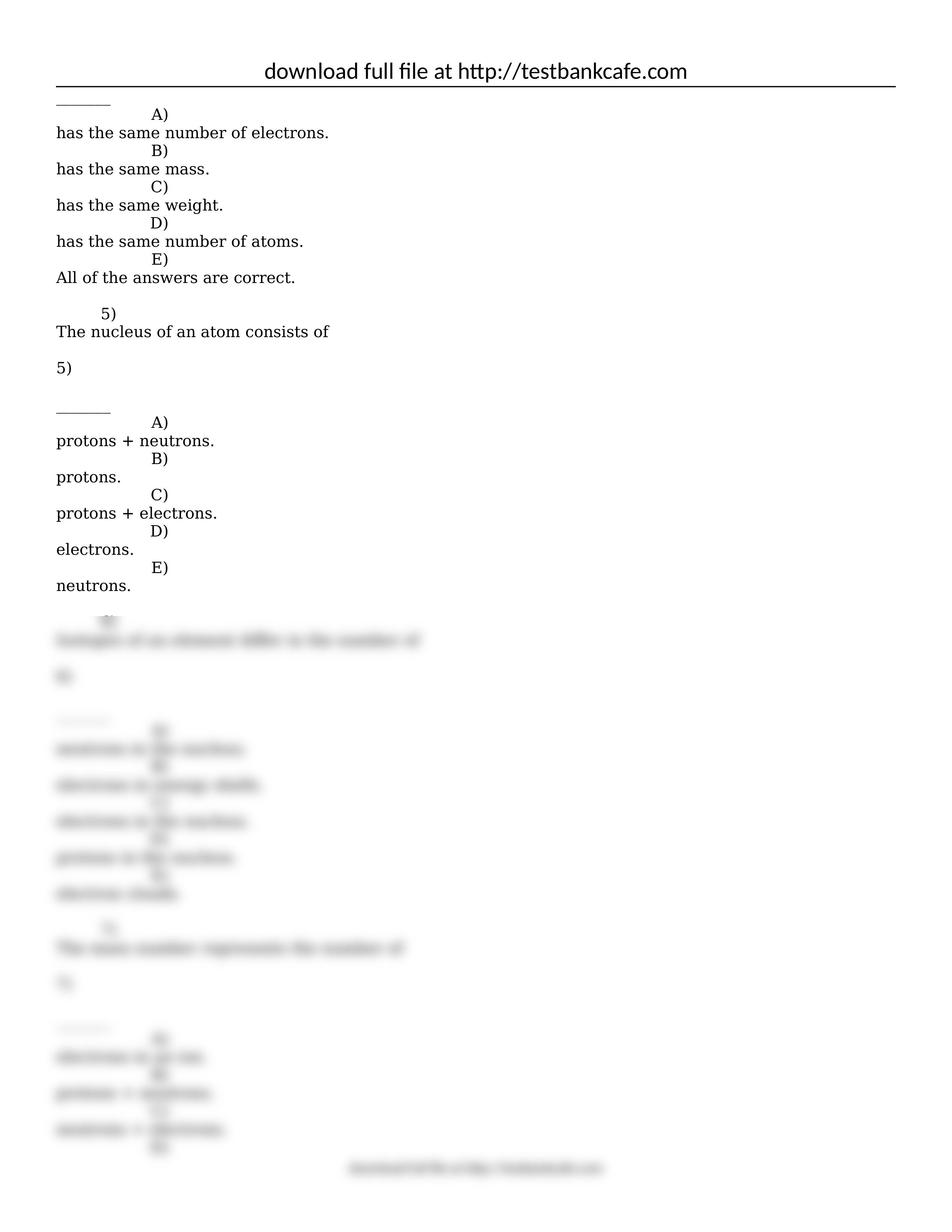 Test Bank for Fundamentals of Anatomy and Physiology 9th Edition Martini_dy0owrfeavv_page2