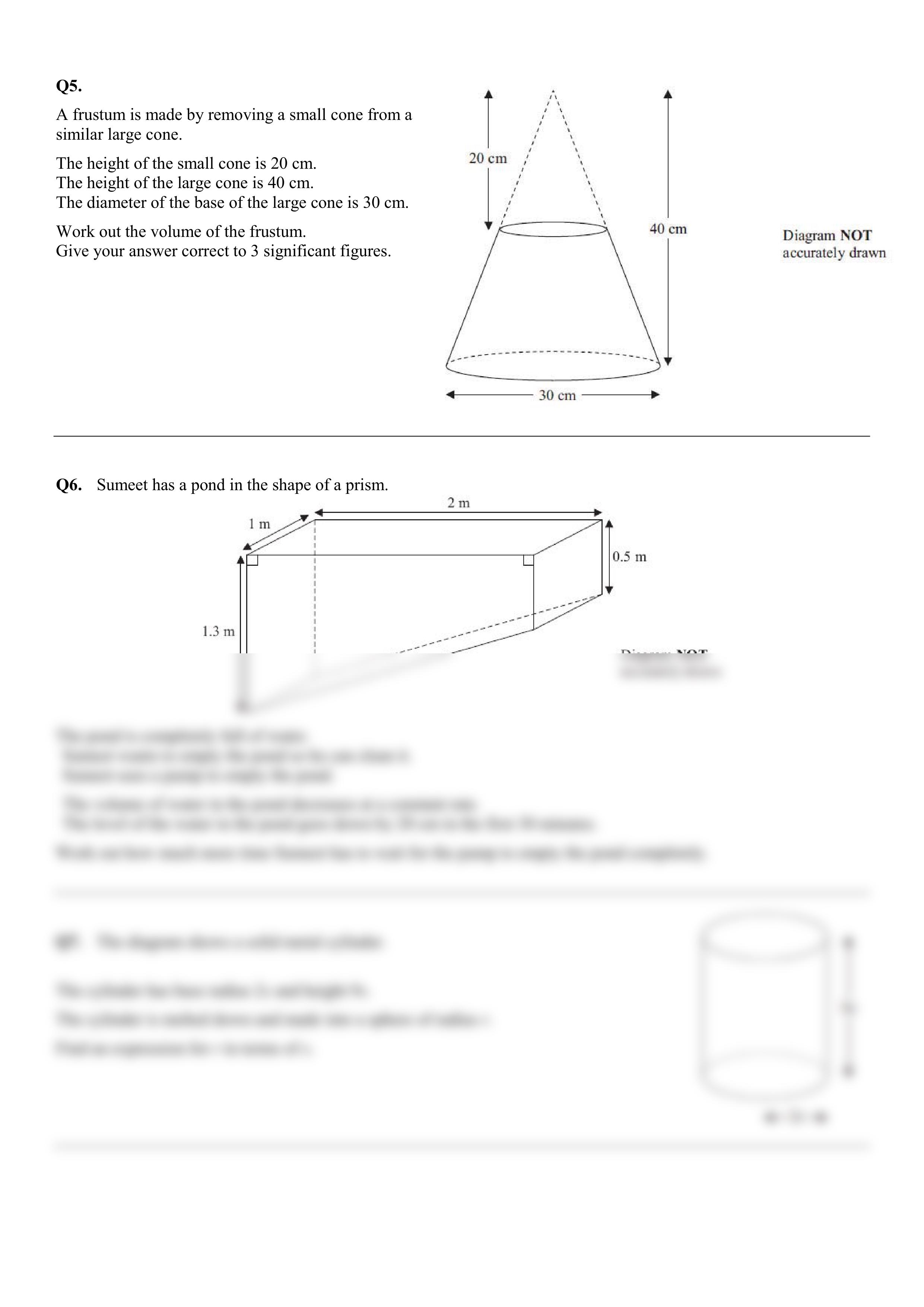 Volume and area worksheet with answers - HALFTERM 2 -TEST (1)_dz742mwpp9u_page2