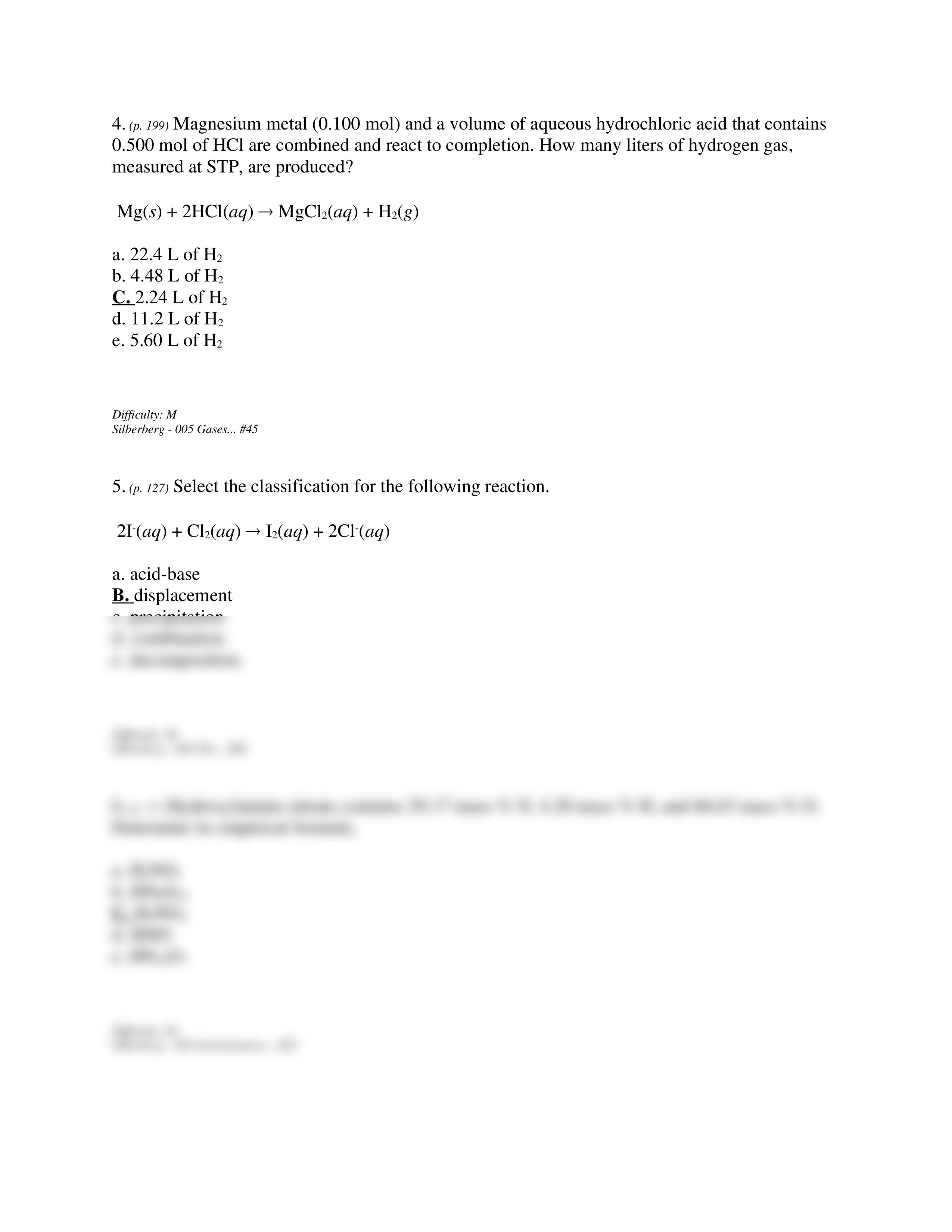 FINAL EXAM CHEM 1310 WS09 Key Ver 2 GREEN_dzdd6d7300q_page2