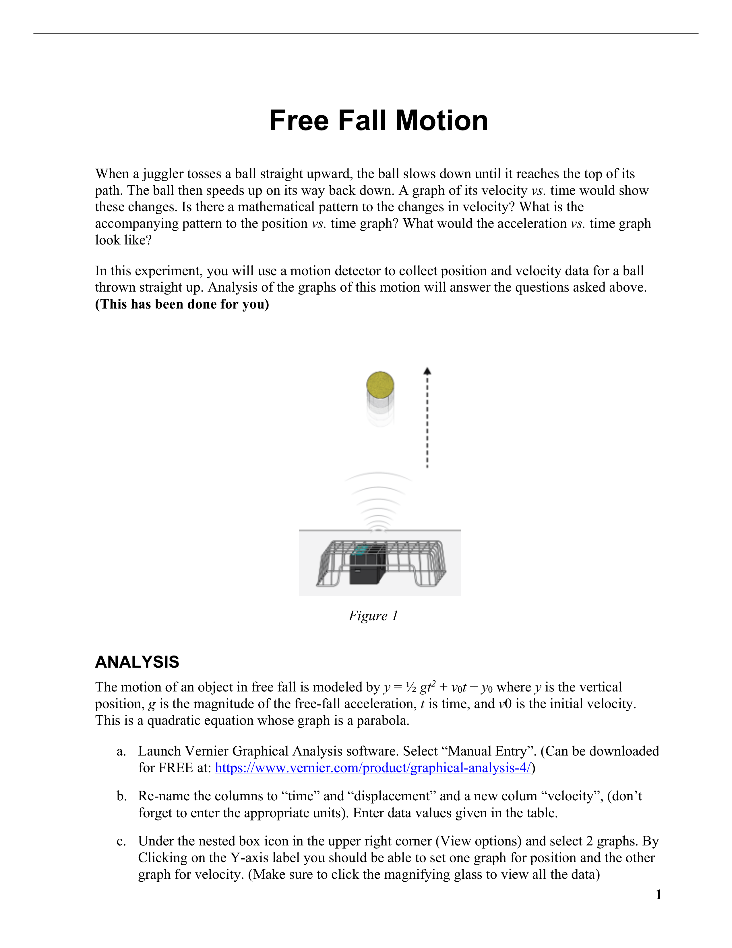 PHY 201 Lab2 Free fall motion.pdf_d02kutyjb0k_page1