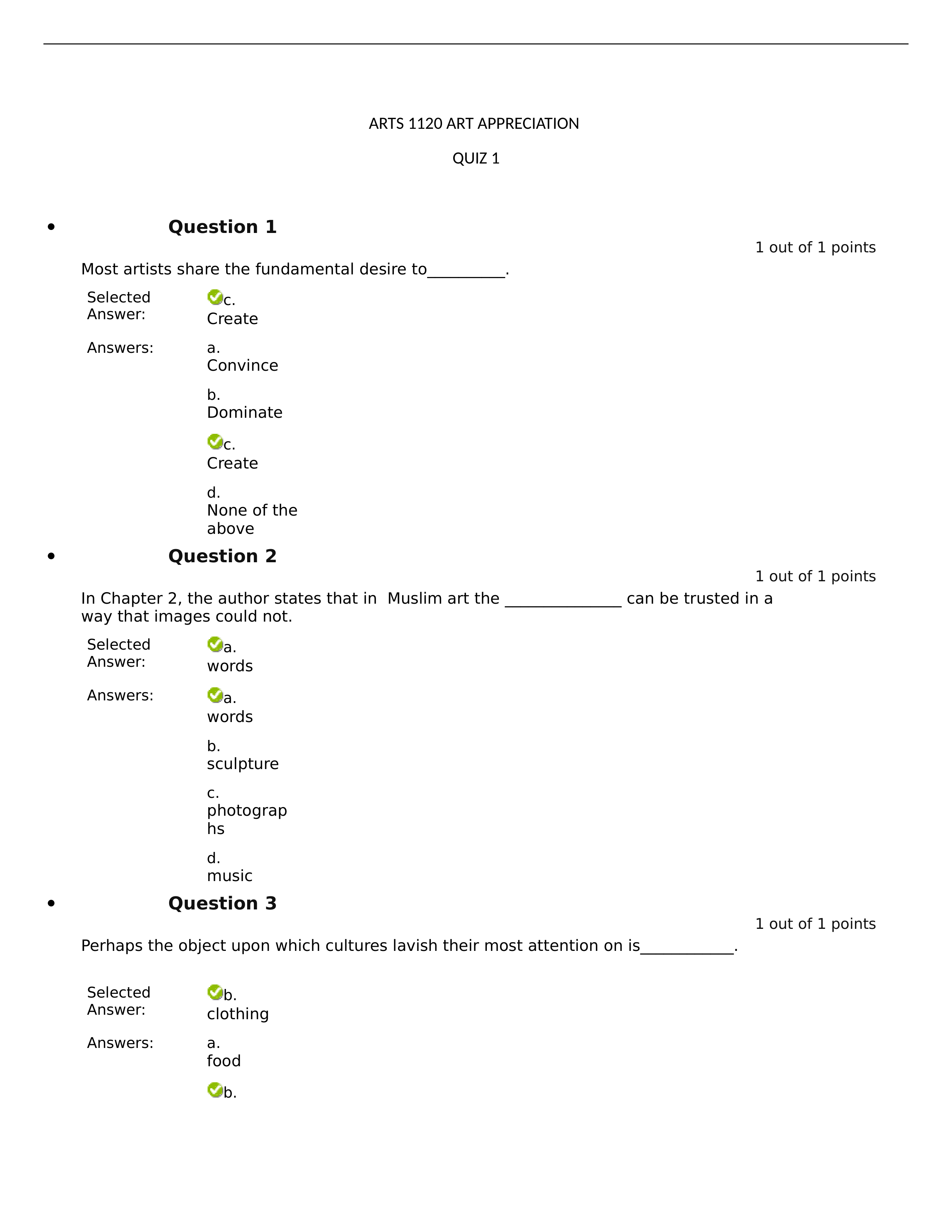 ARTS 1120 ART APPRECIATION QUIZ 1_d03yy8izixf_page1