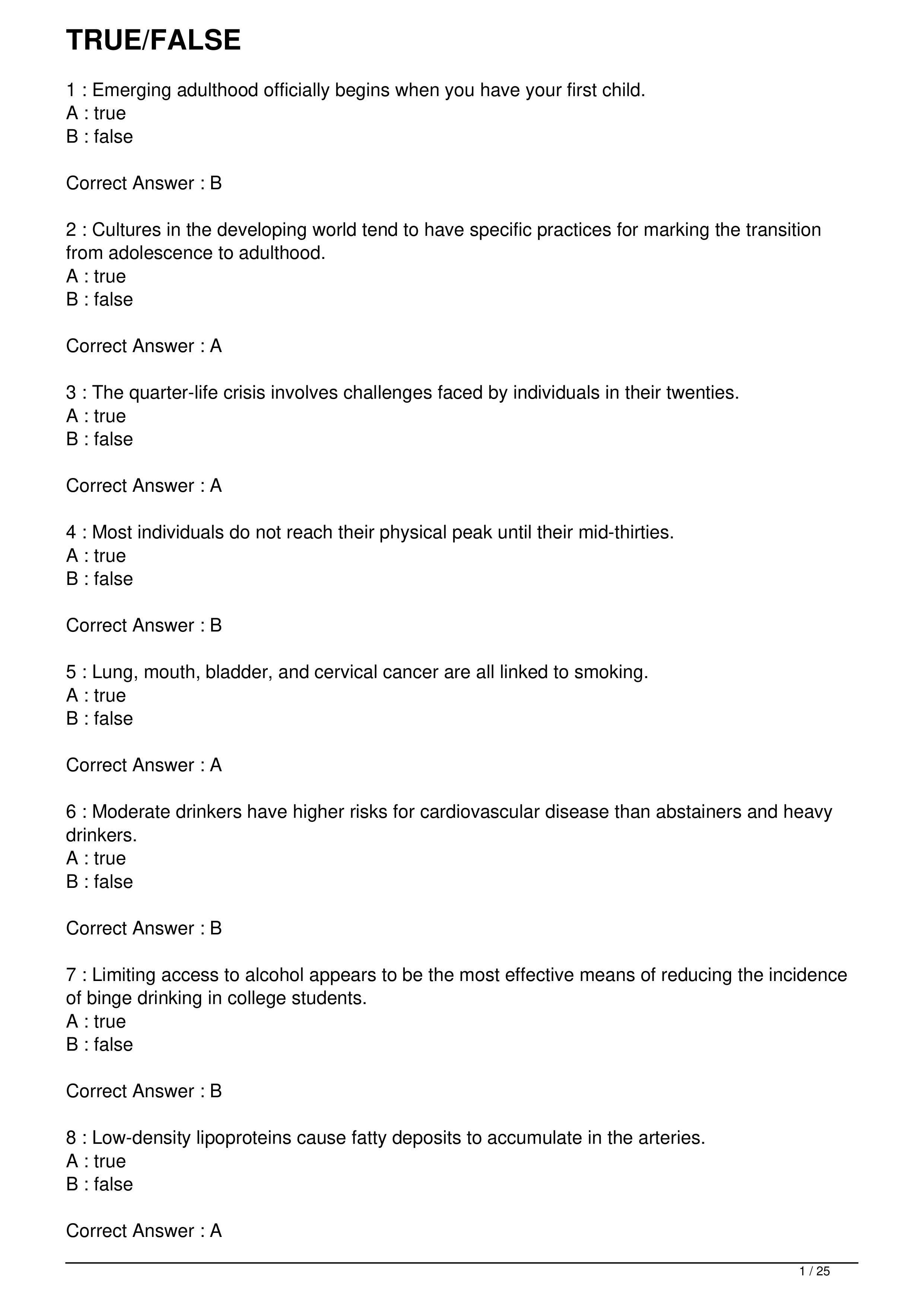 Chapter 10 Human Development A Lifespan View 1ALL POSSIBLE TEST AND ESSAY ANSWERS.pdf_d06futpkxou_page1