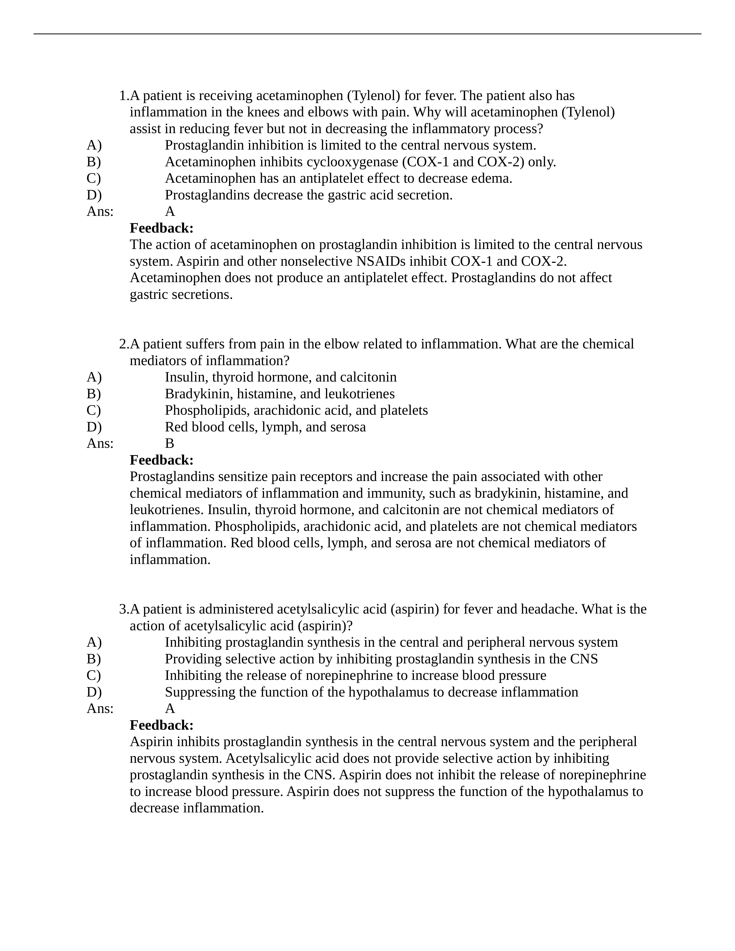 Chapter 14- Drug Therapy to Decrease Pain, Fever, and Inflammation_d06gtugpw0m_page1