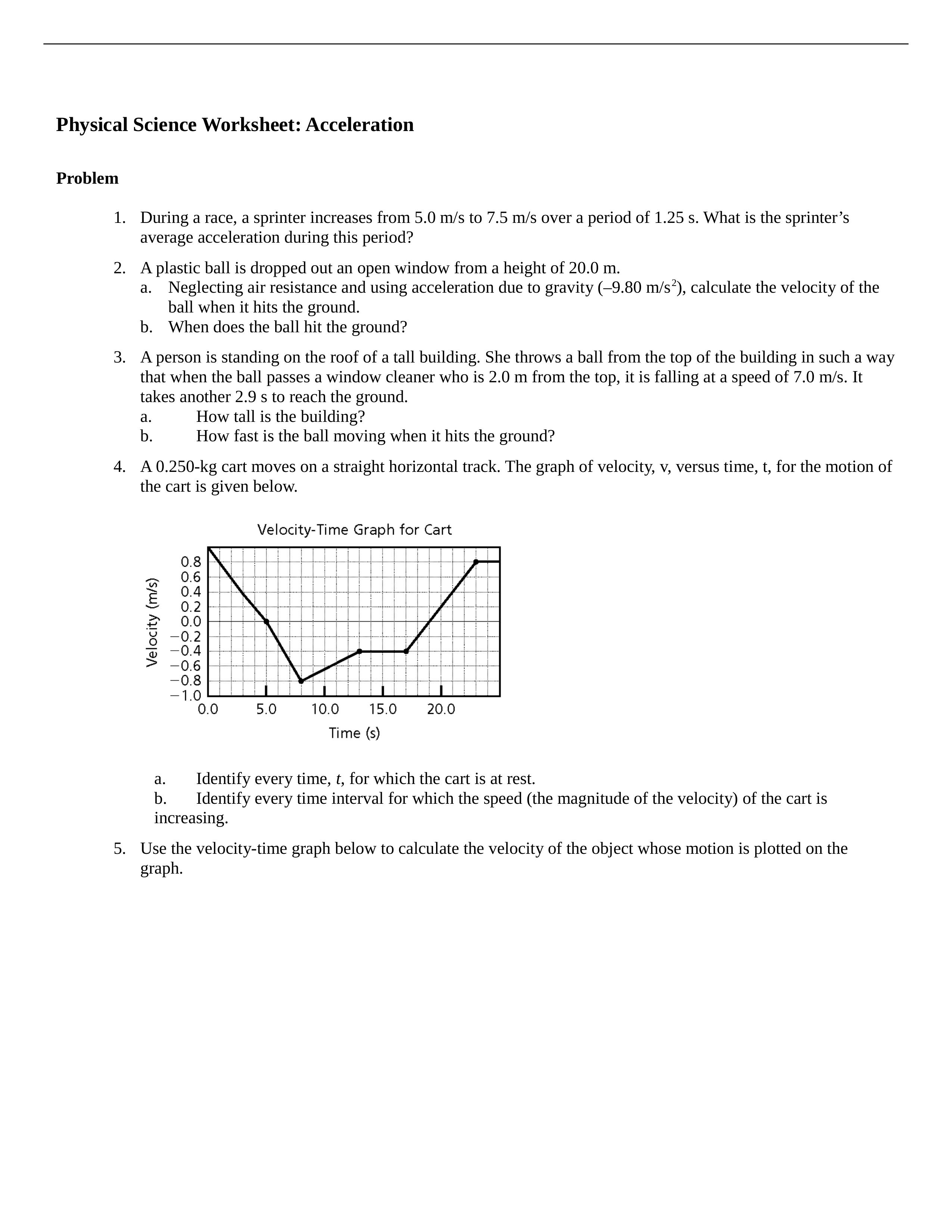 Physical Science Key Worksheet Acceleration (1)_d0bjfwgzj93_page1