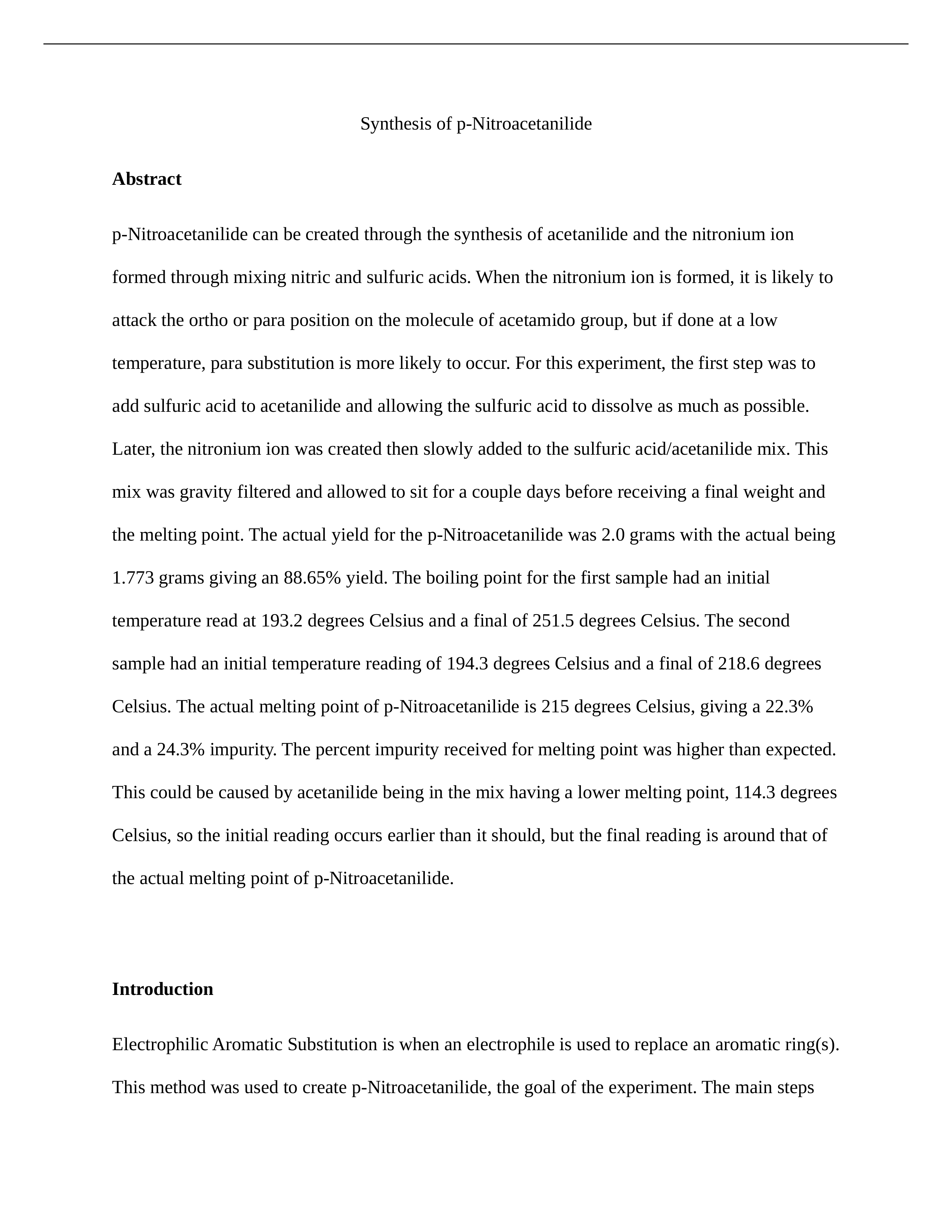 synthesis of p-nitroacetanilide.docx_d0gh5rig2xm_page1